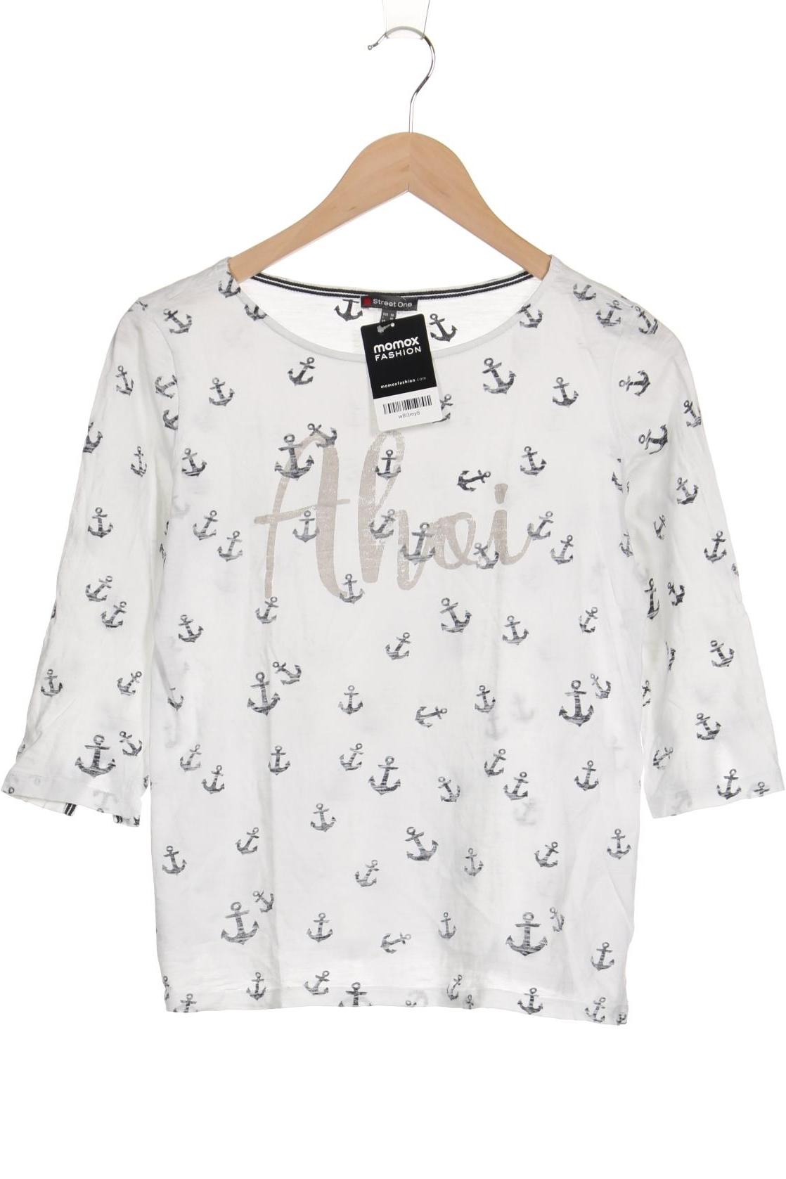 

Street One Damen Langarmshirt, weiß, Gr. 36