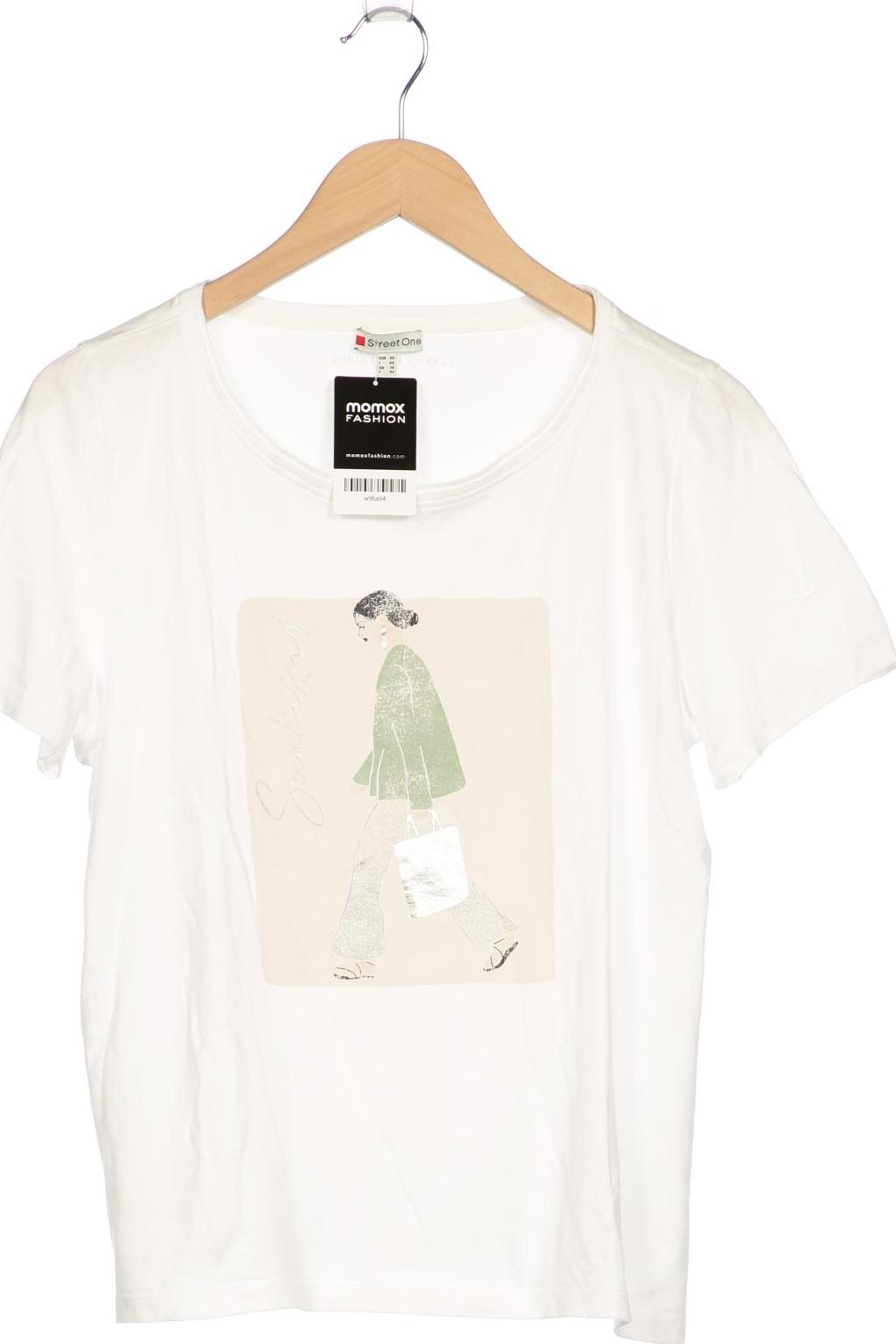 

Street One Damen T-Shirt, weiß, Gr. 40