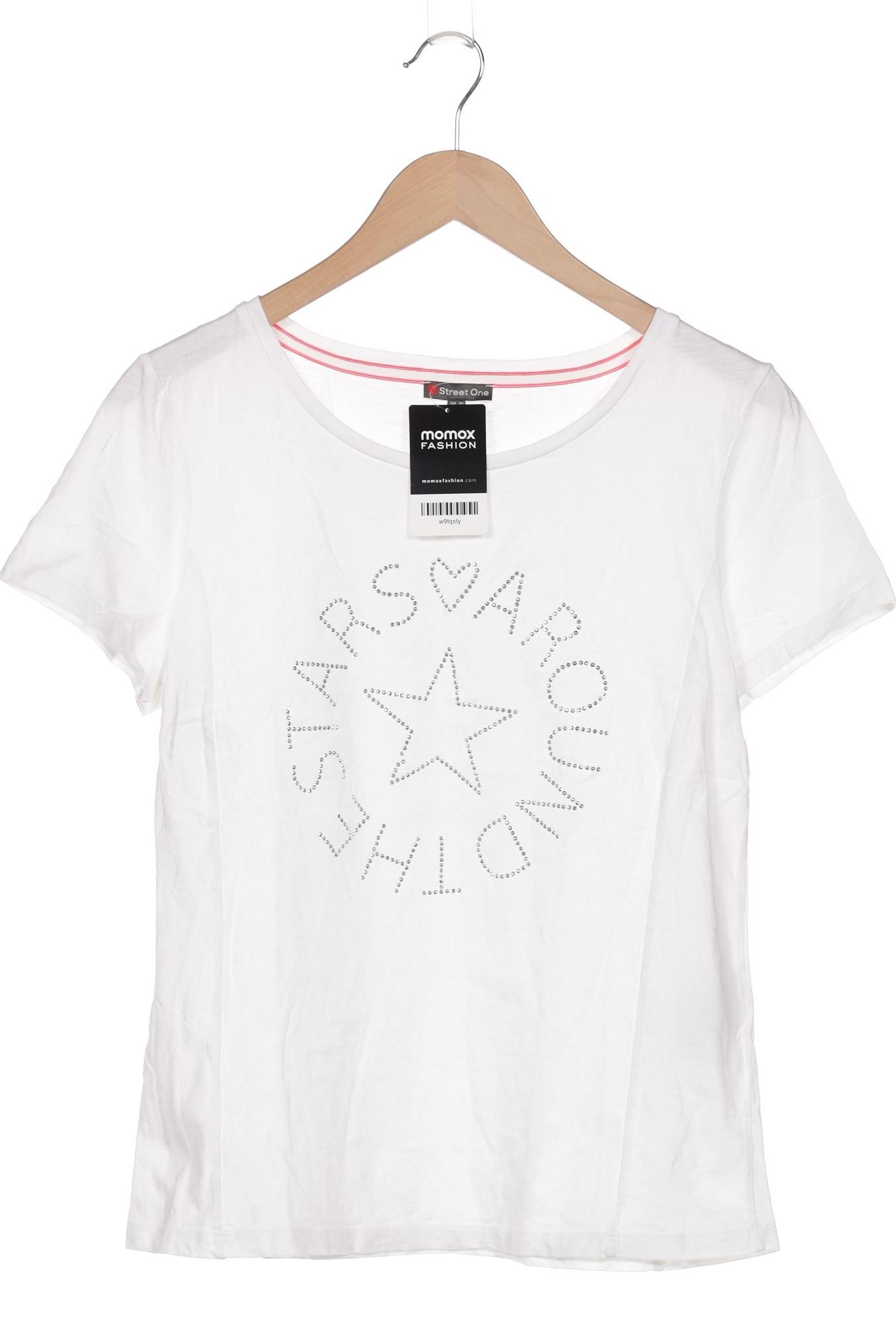 

Street One Damen T-Shirt, weiß, Gr. 40