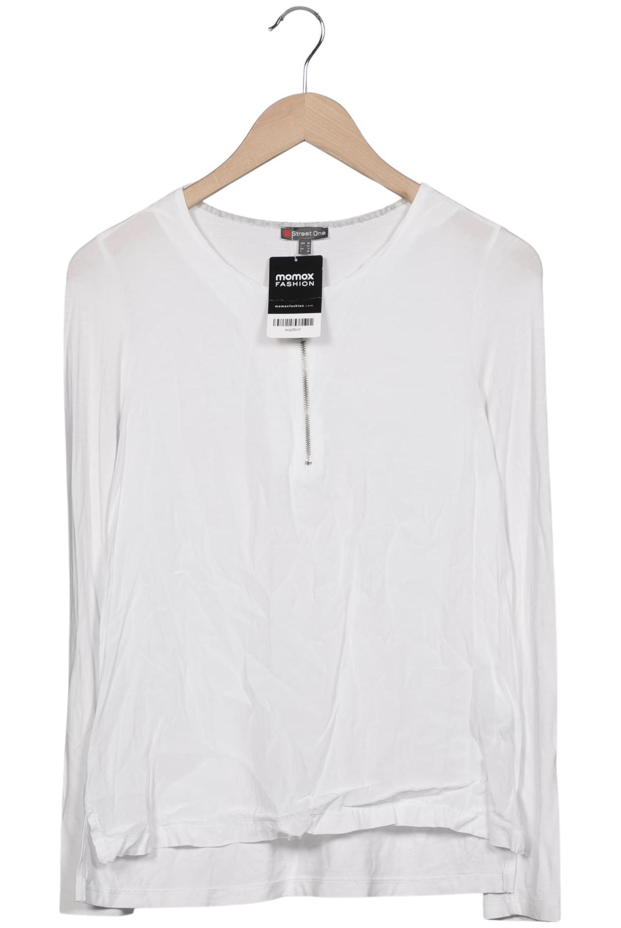 

Street One Damen Langarmshirt, weiß, Gr. 36