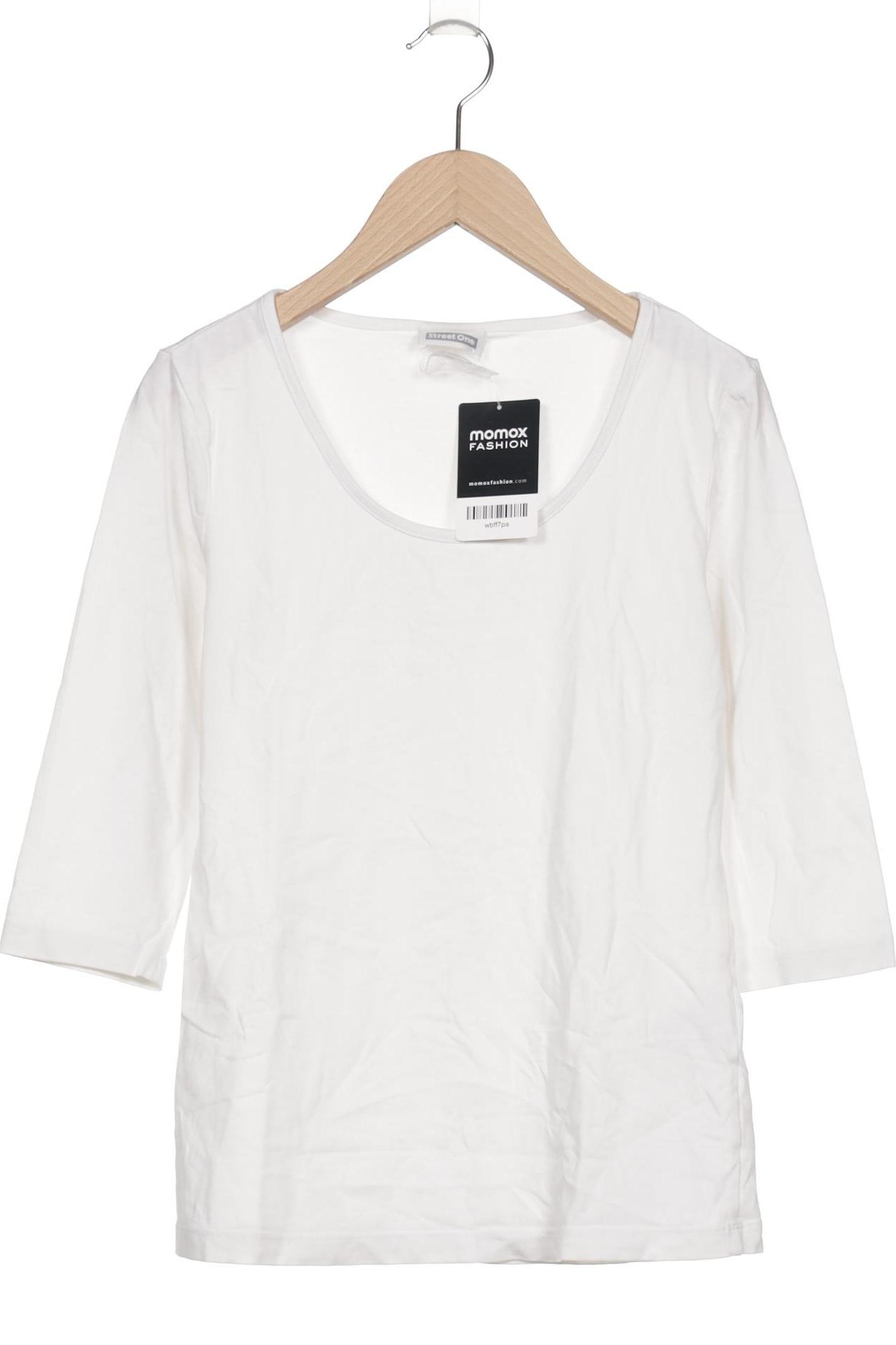 

Street One Damen Langarmshirt, weiß, Gr. 36
