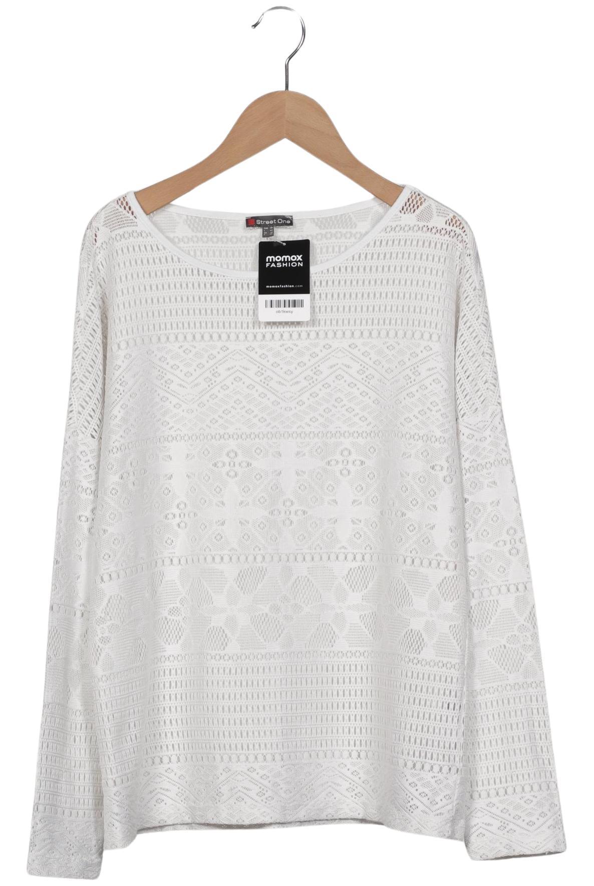 

Street One Damen Langarmshirt, weiß, Gr. 38