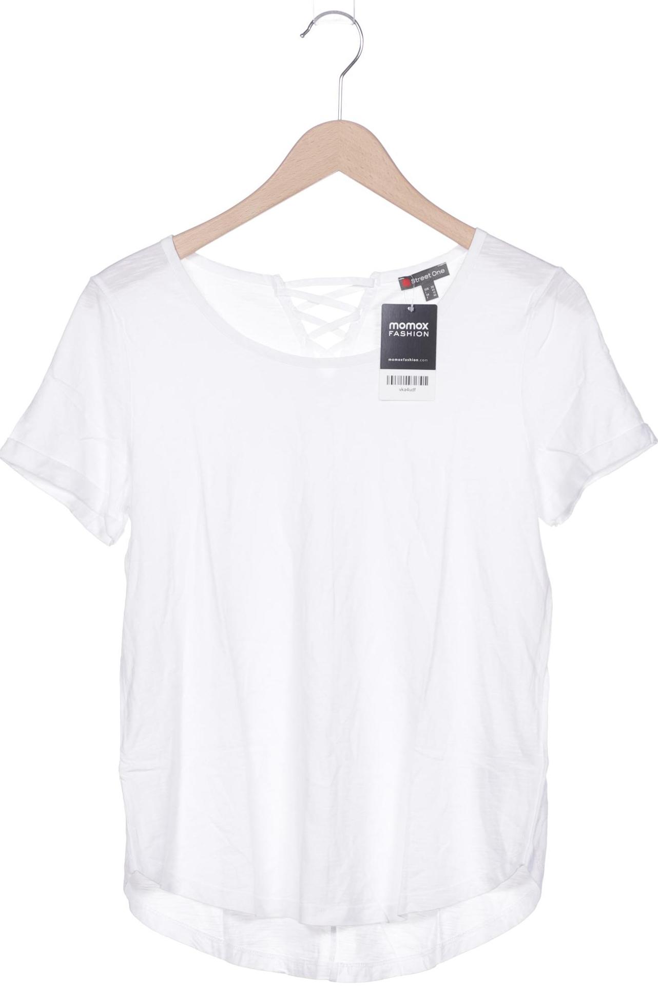 

Street One Damen T-Shirt, weiß, Gr. 38