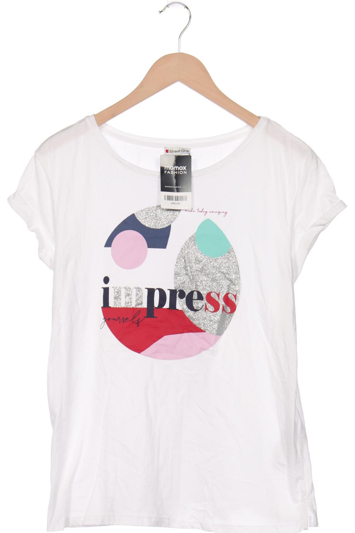 

Street One Damen T-Shirt, weiß, Gr. 38