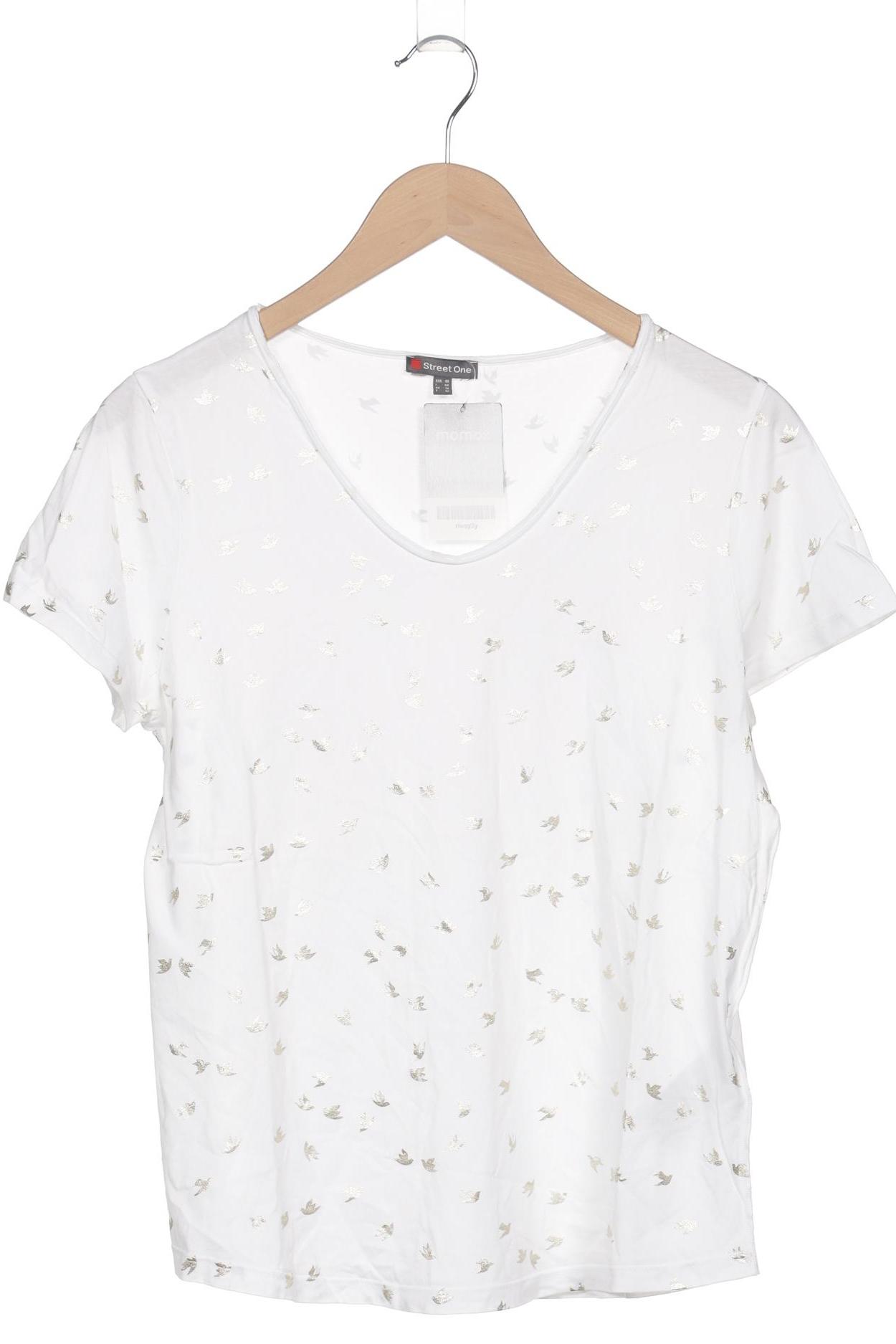 

Street One Damen T-Shirt, weiß, Gr. 40