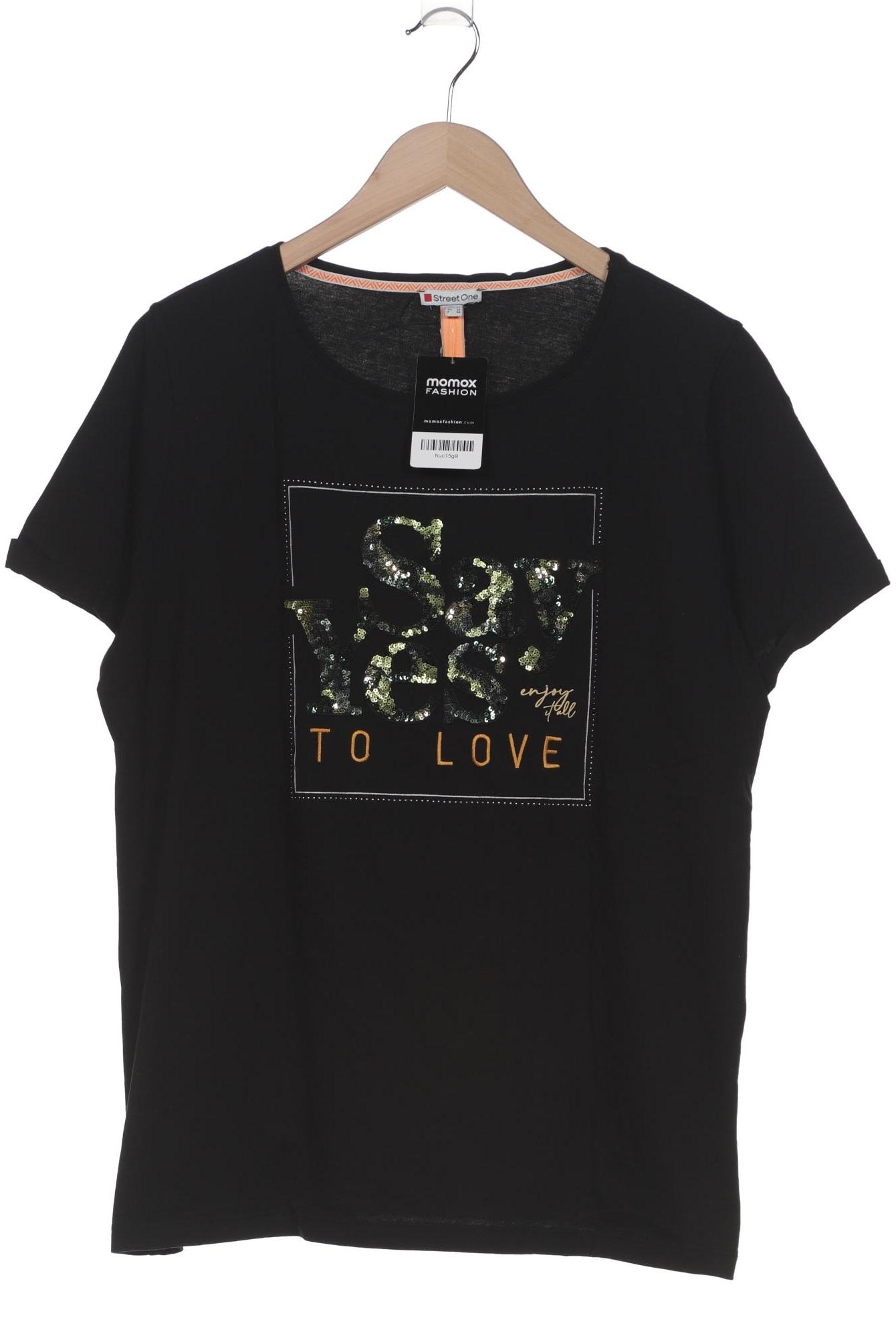 

Street One Damen T-Shirt, schwarz, Gr. 46