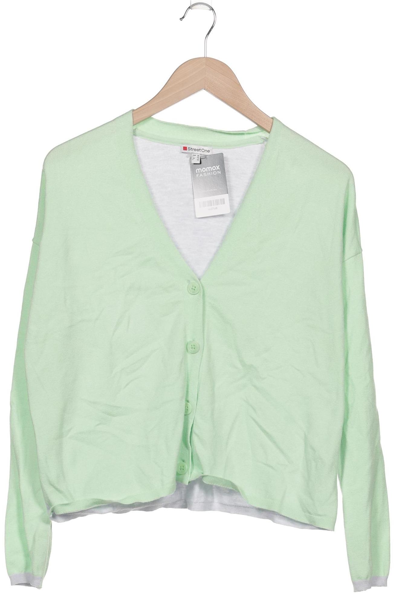 

Street One Damen Strickjacke, hellgrün, Gr. 38