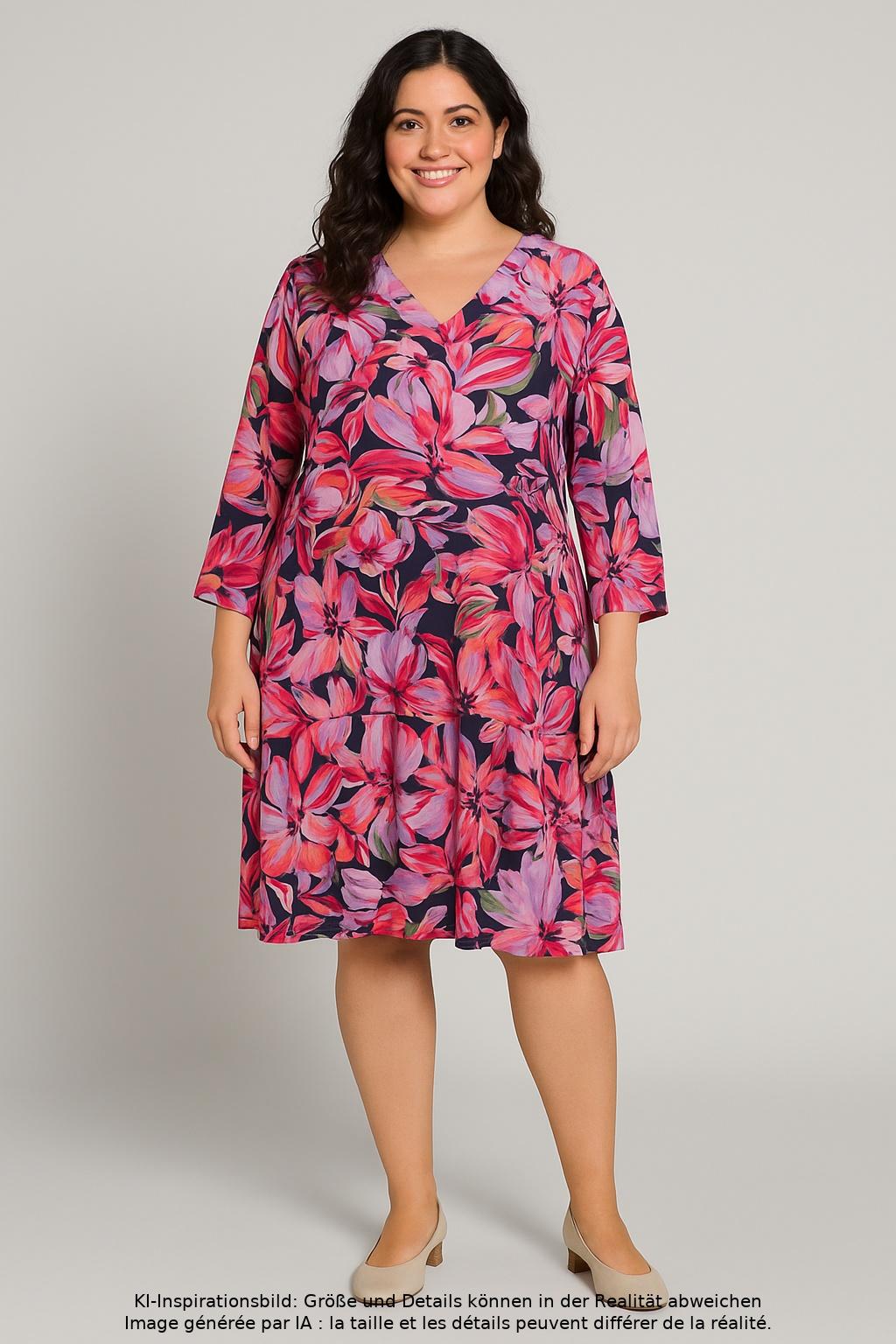 

Street One Damen Kleid, mehrfarbig, Gr. 46