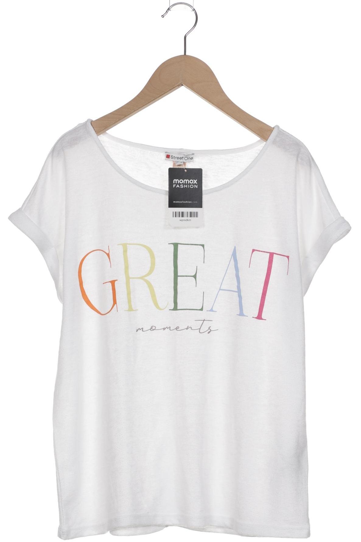 

Street One Damen T-Shirt, weiß, Gr. 38