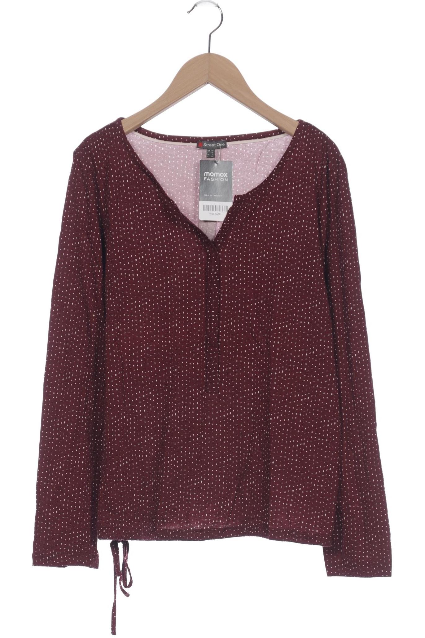 

Street One Damen Langarmshirt, bordeaux, Gr. 40