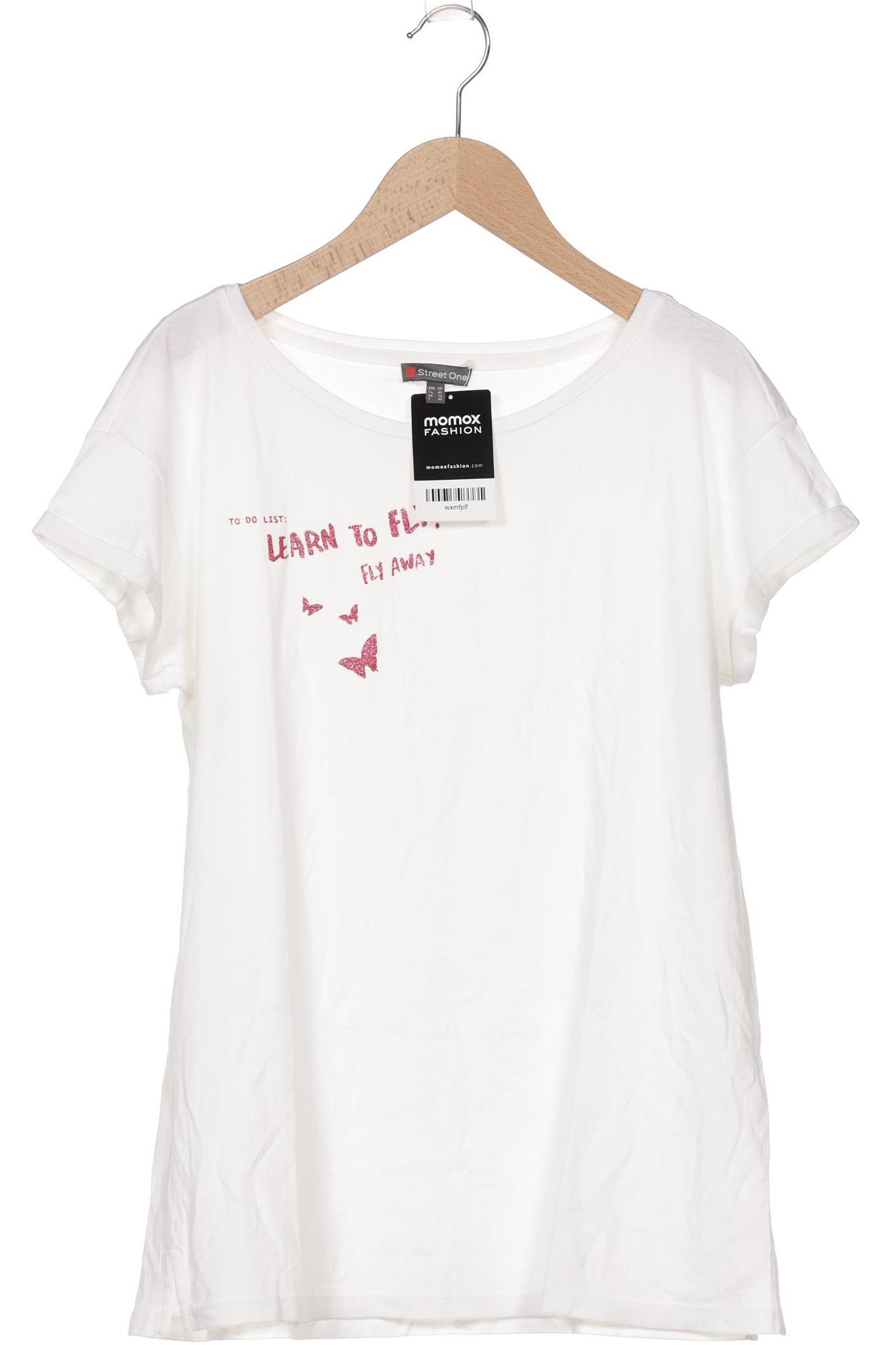 

Street One Damen T-Shirt, cremeweiß, Gr. 38