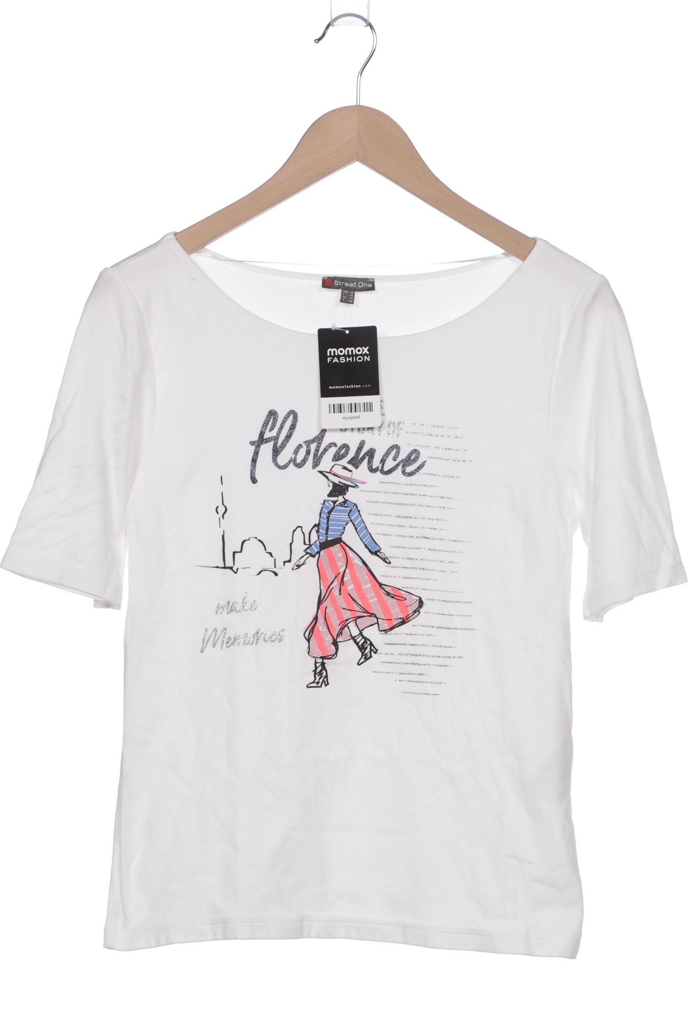 

Street One Damen T-Shirt, weiß, Gr. 38