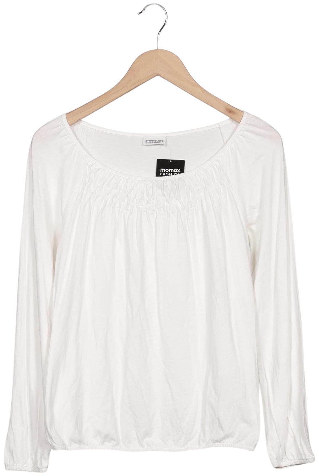 

Street One Damen Langarmshirt, weiß, Gr. 36