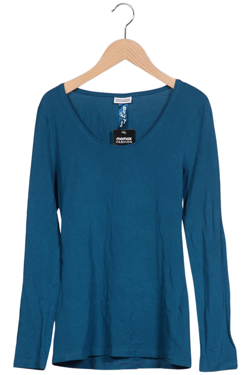 

Street One Damen Langarmshirt, türkis, Gr. 38