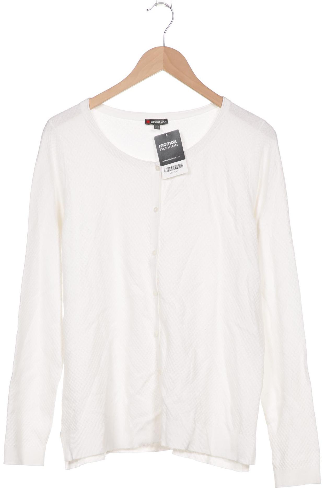 

Street One Damen Strickjacke, weiß, Gr. 40
