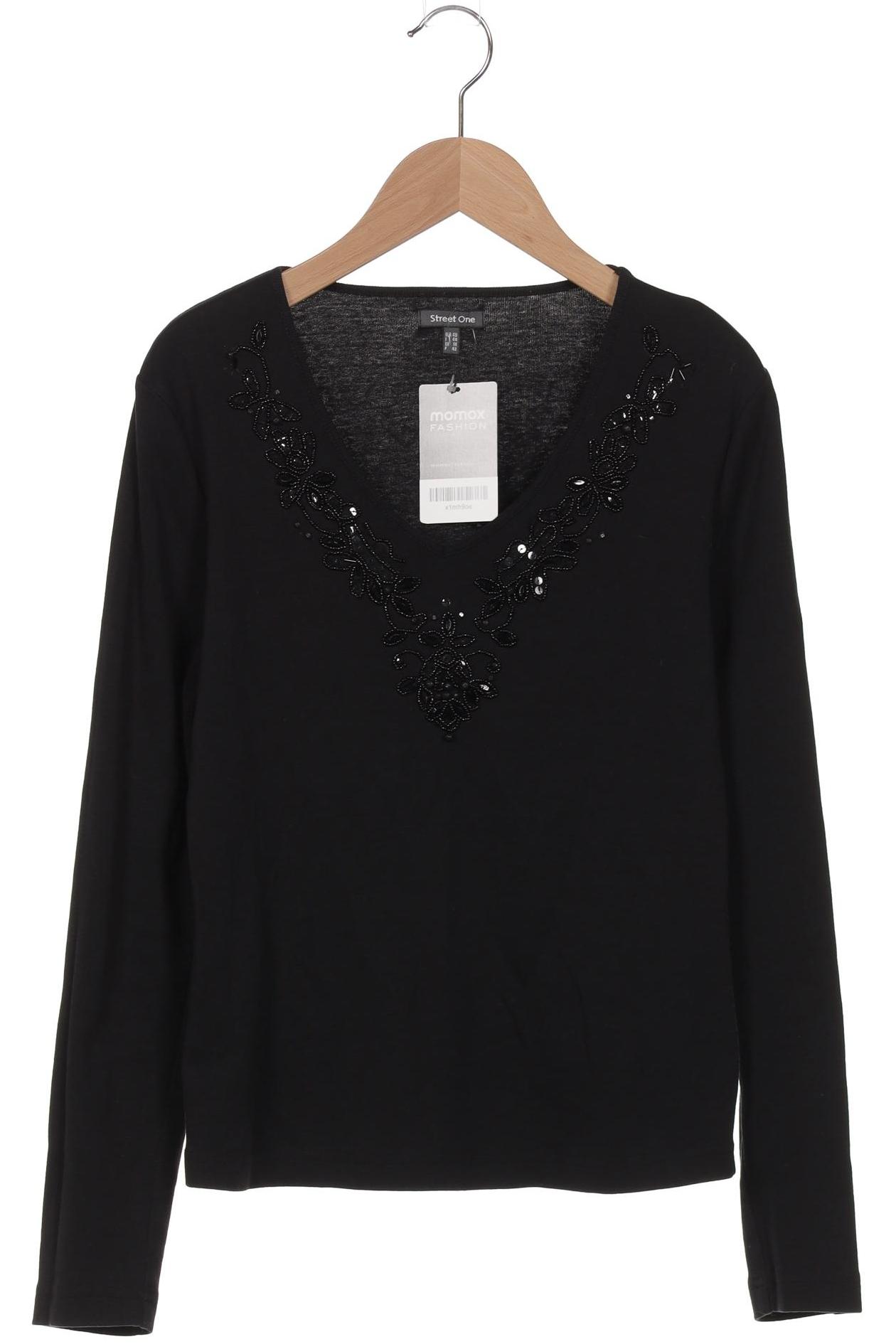 

Street One Damen Langarmshirt, schwarz, Gr. 40