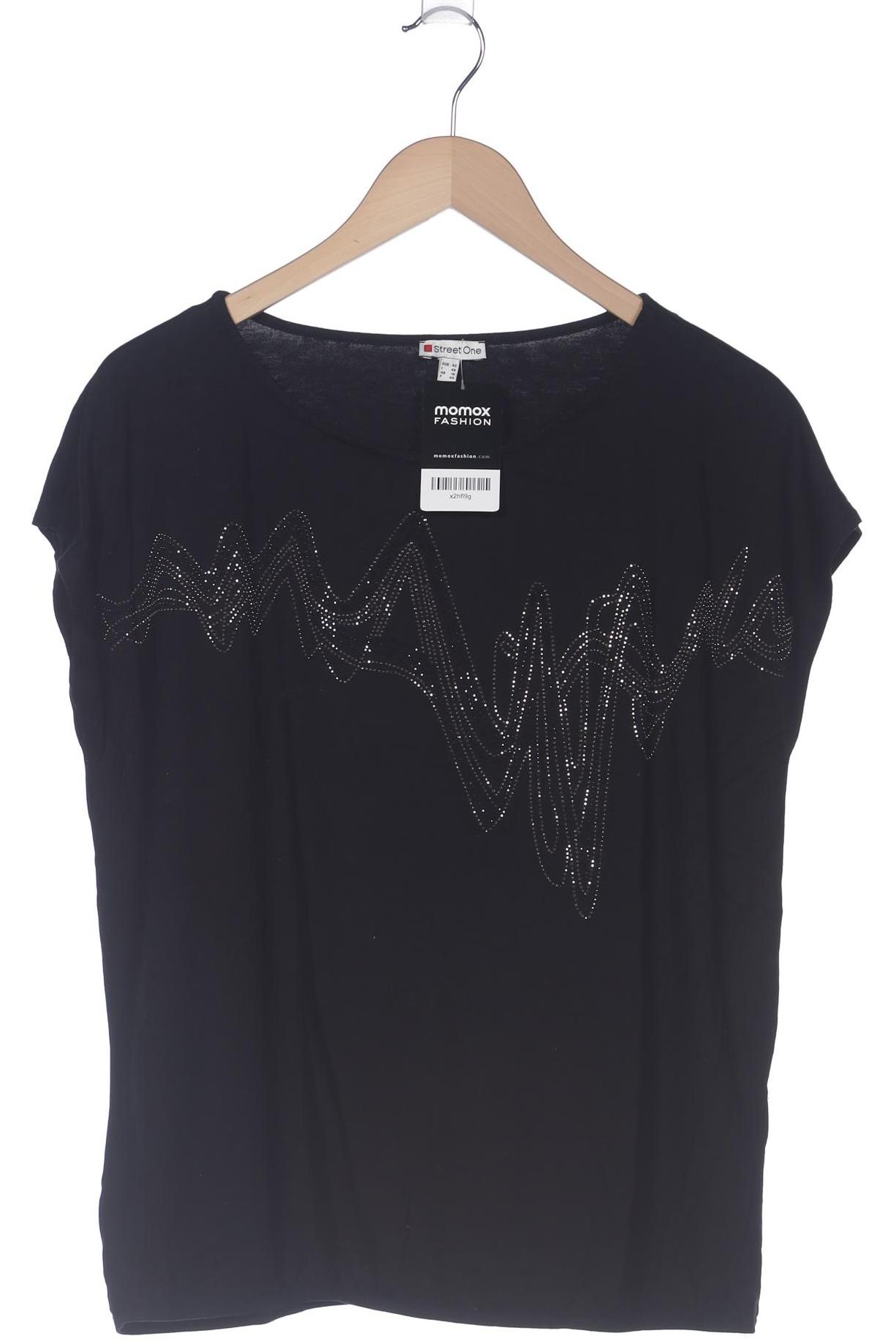 

Street One Damen T-Shirt, schwarz, Gr. 42