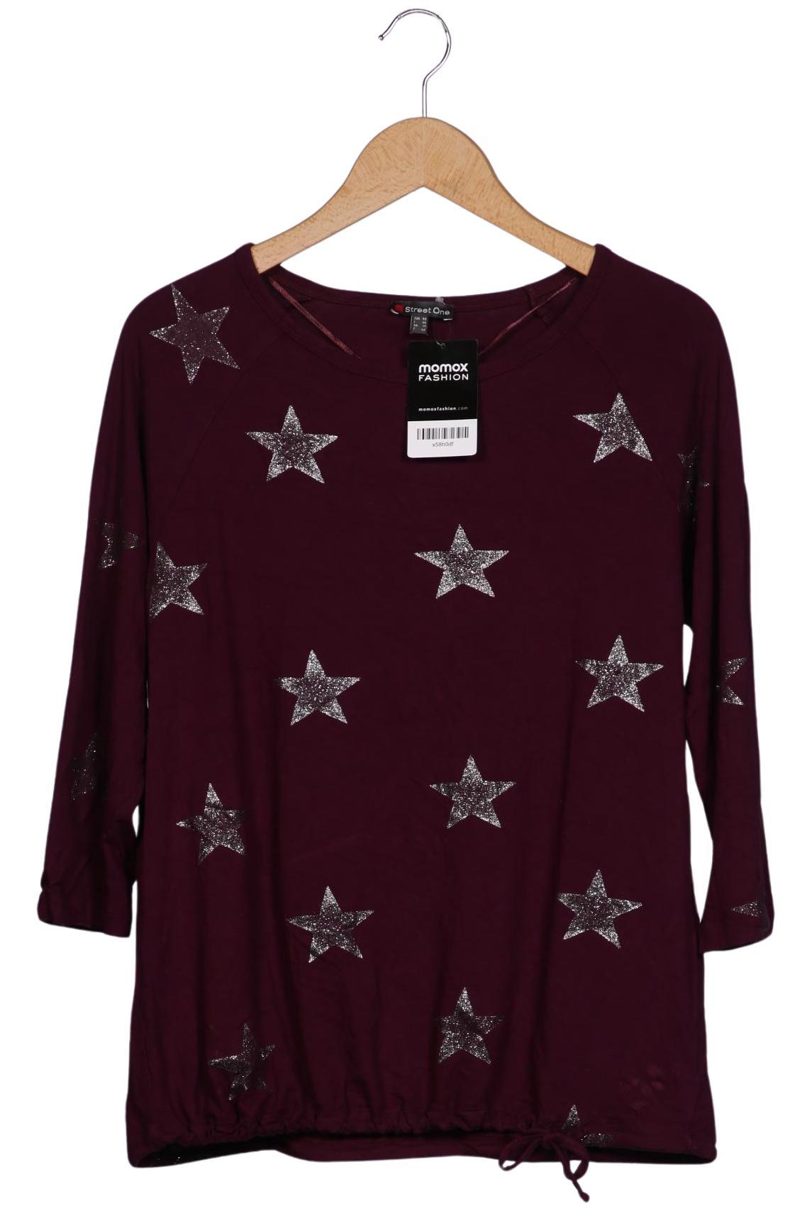 

Street One Damen Langarmshirt, bordeaux, Gr. 40