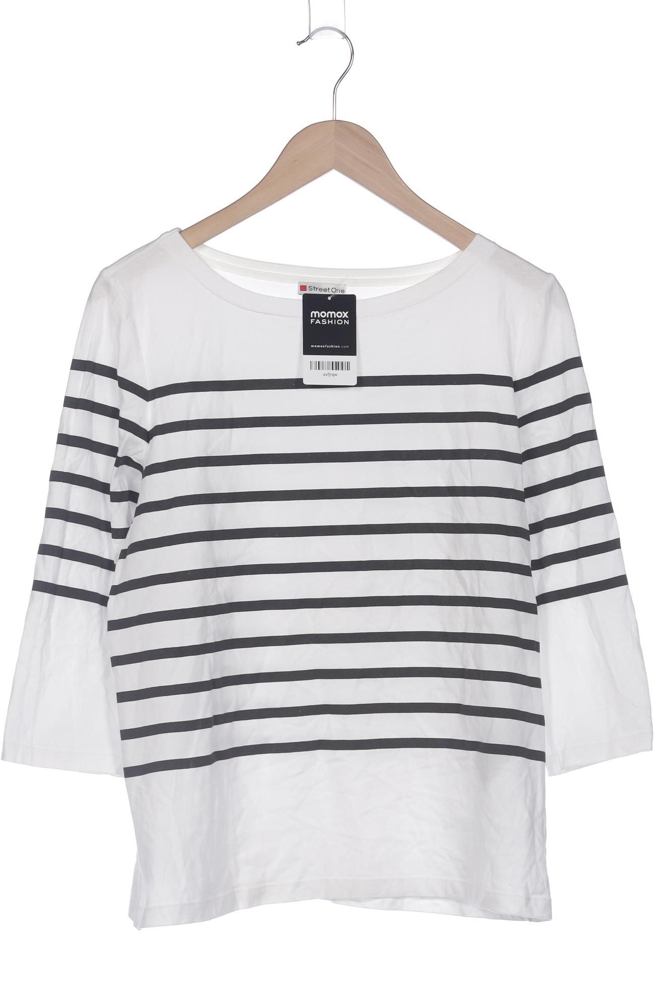 

Street One Damen Langarmshirt, weiß, Gr. 42