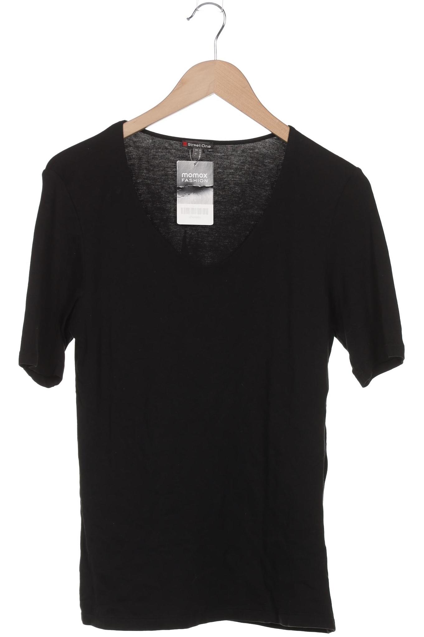 

Street One Damen T-Shirt, schwarz, Gr. 42