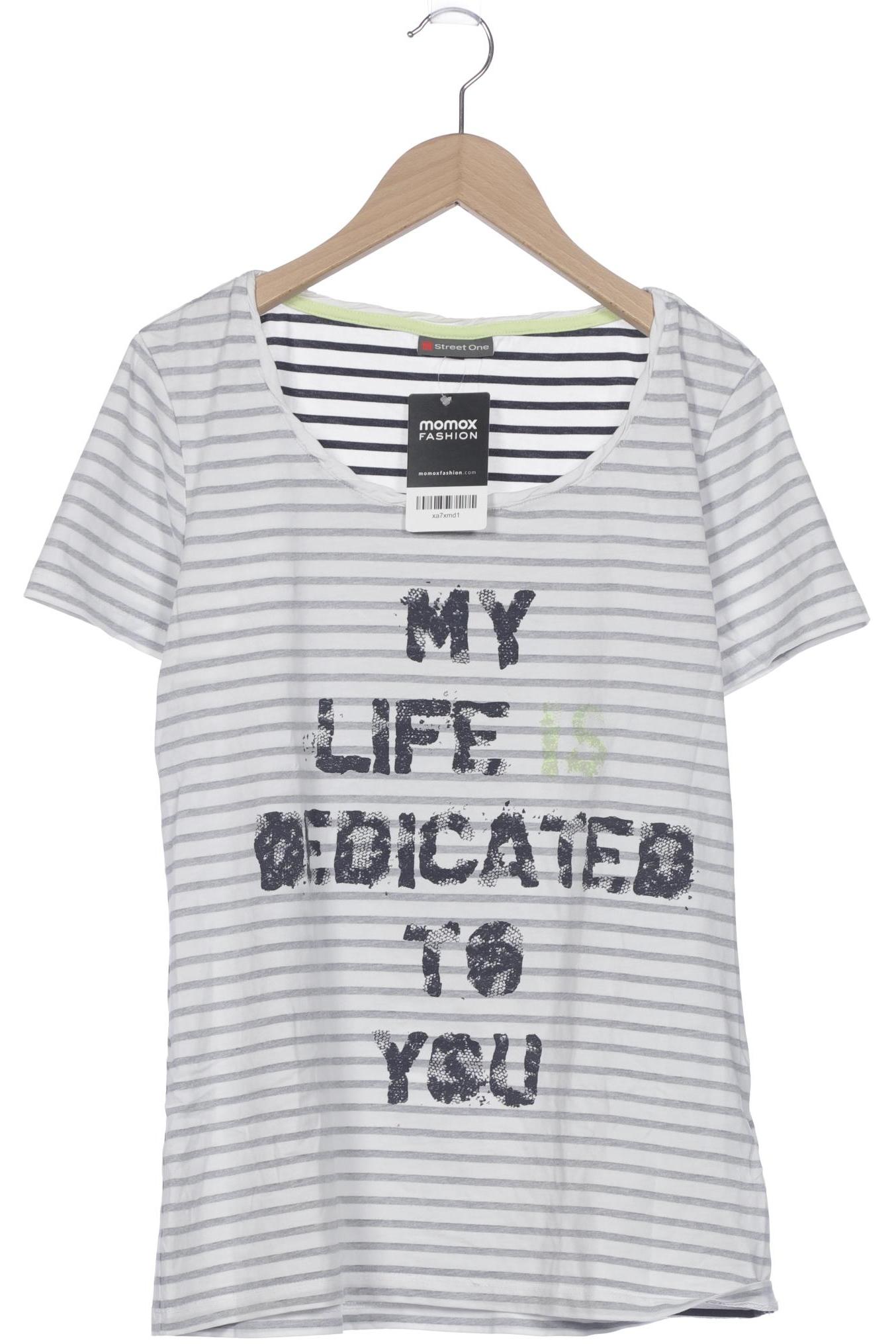 

Street One Damen T-Shirt, weiß, Gr. 38
