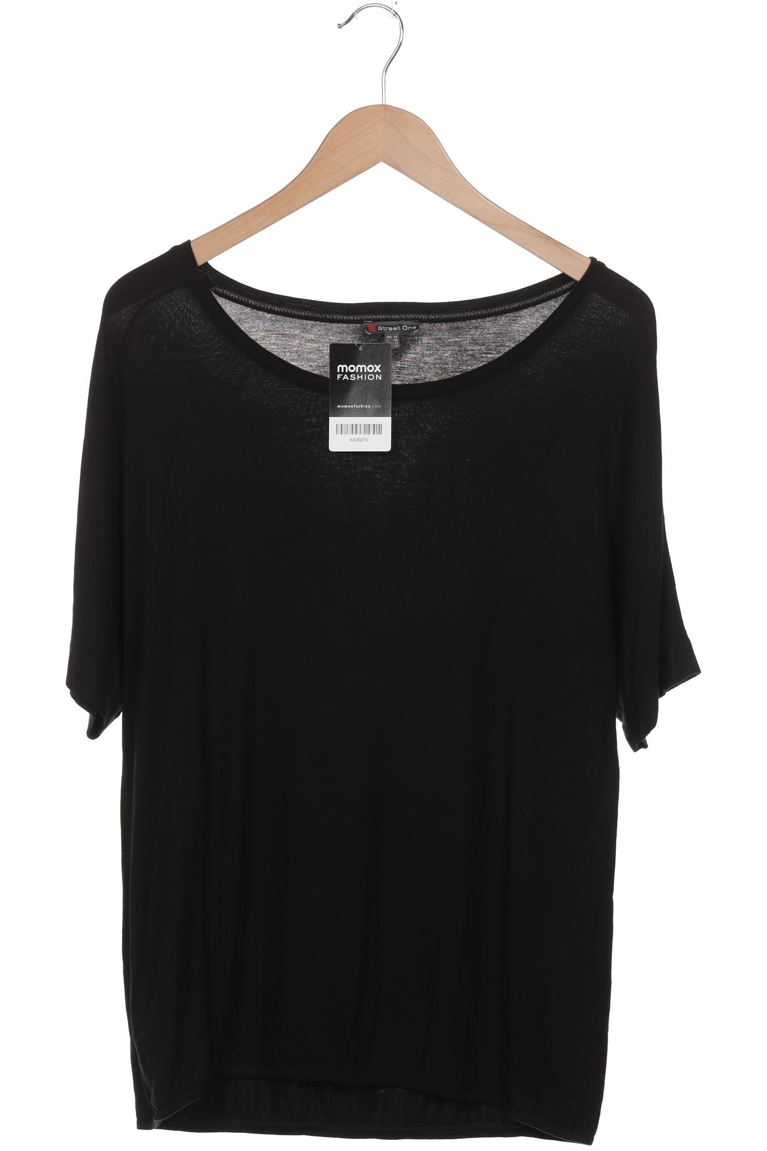 

Street One Damen T-Shirt, schwarz, Gr. 40