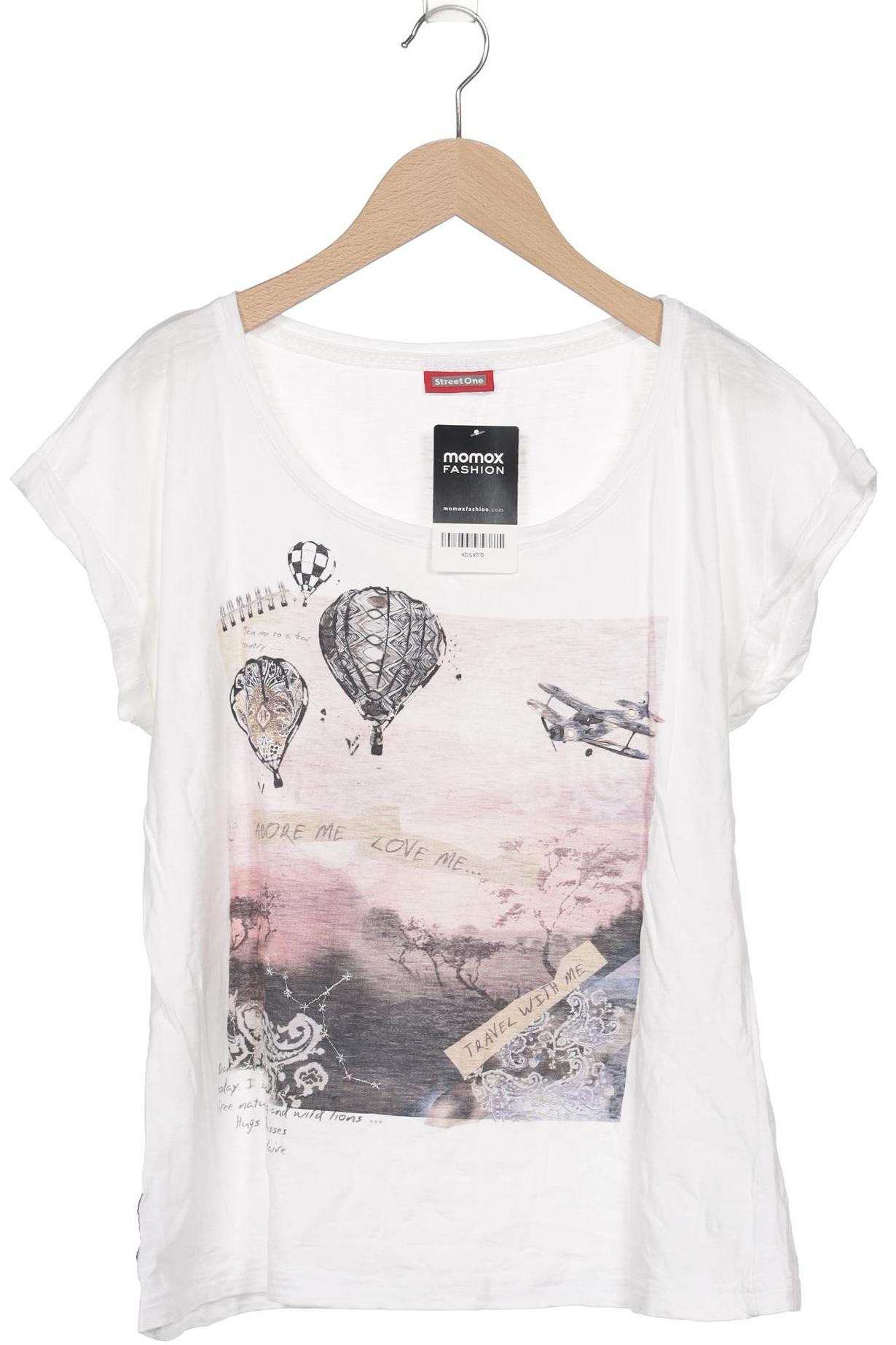 

Street One Damen T-Shirt, weiß, Gr. 40