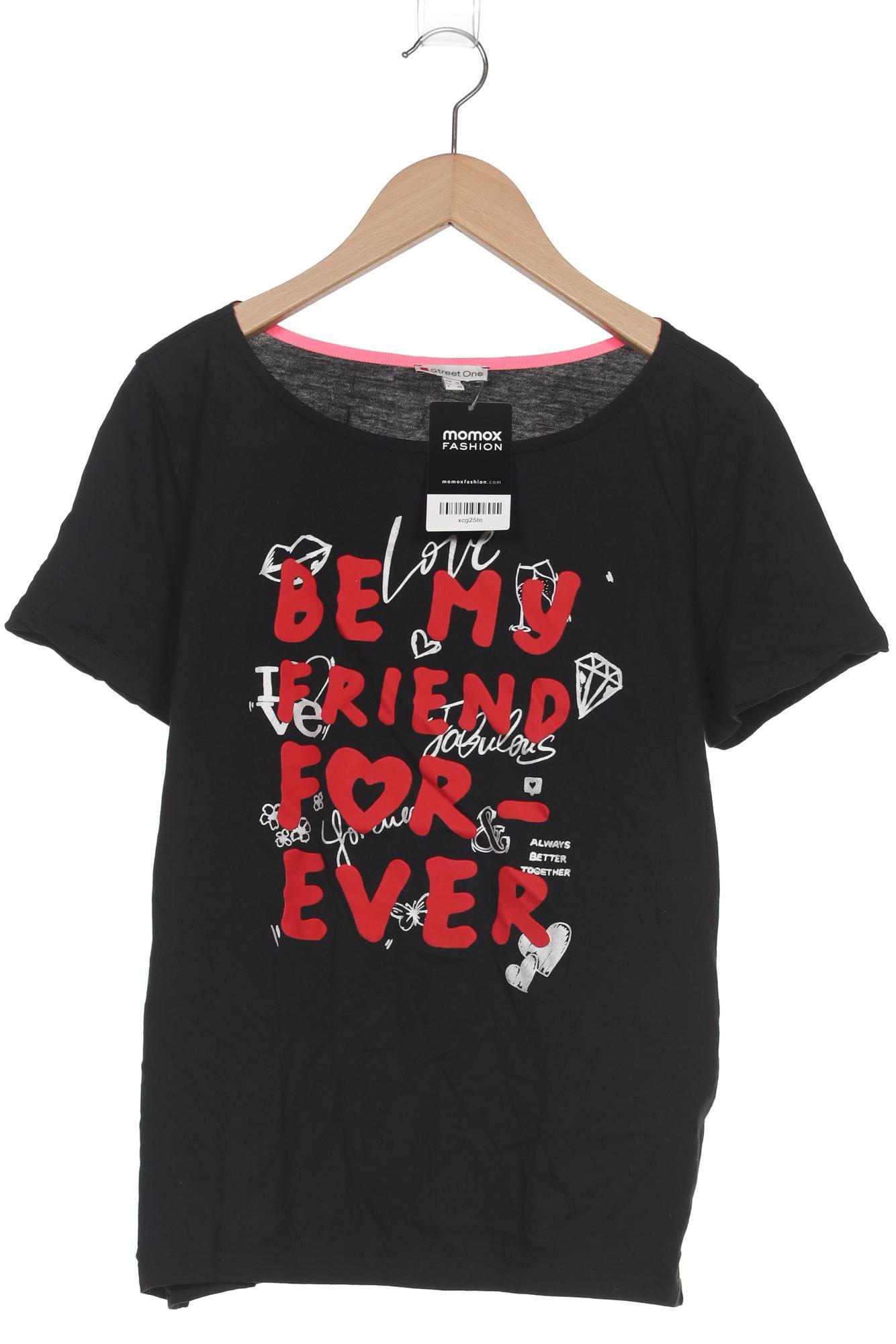 

Street One Damen T-Shirt, schwarz, Gr. 38