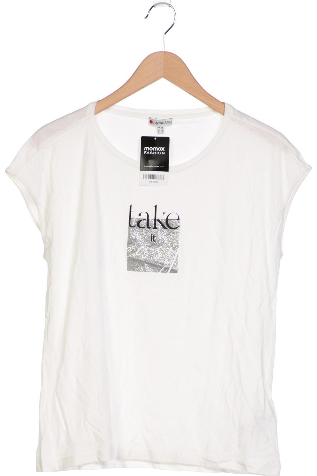 

Street One Damen T-Shirt, weiß, Gr. 40