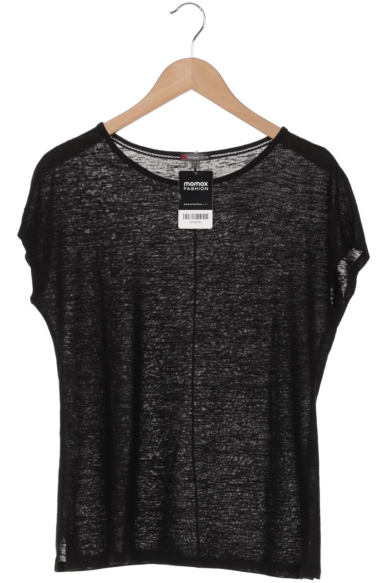 

Street One Damen T-Shirt, schwarz, Gr. 38