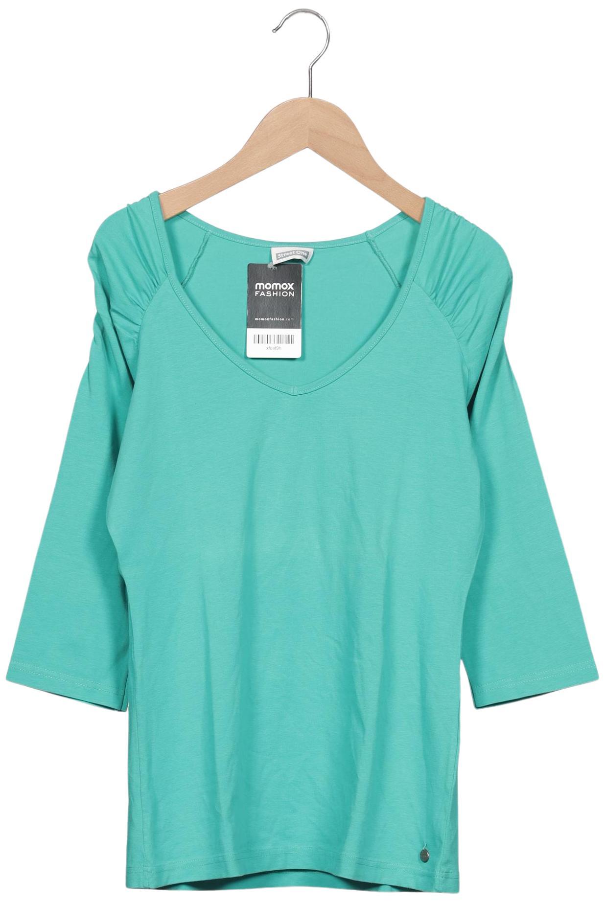 

Street One Damen Langarmshirt, türkis, Gr. 40