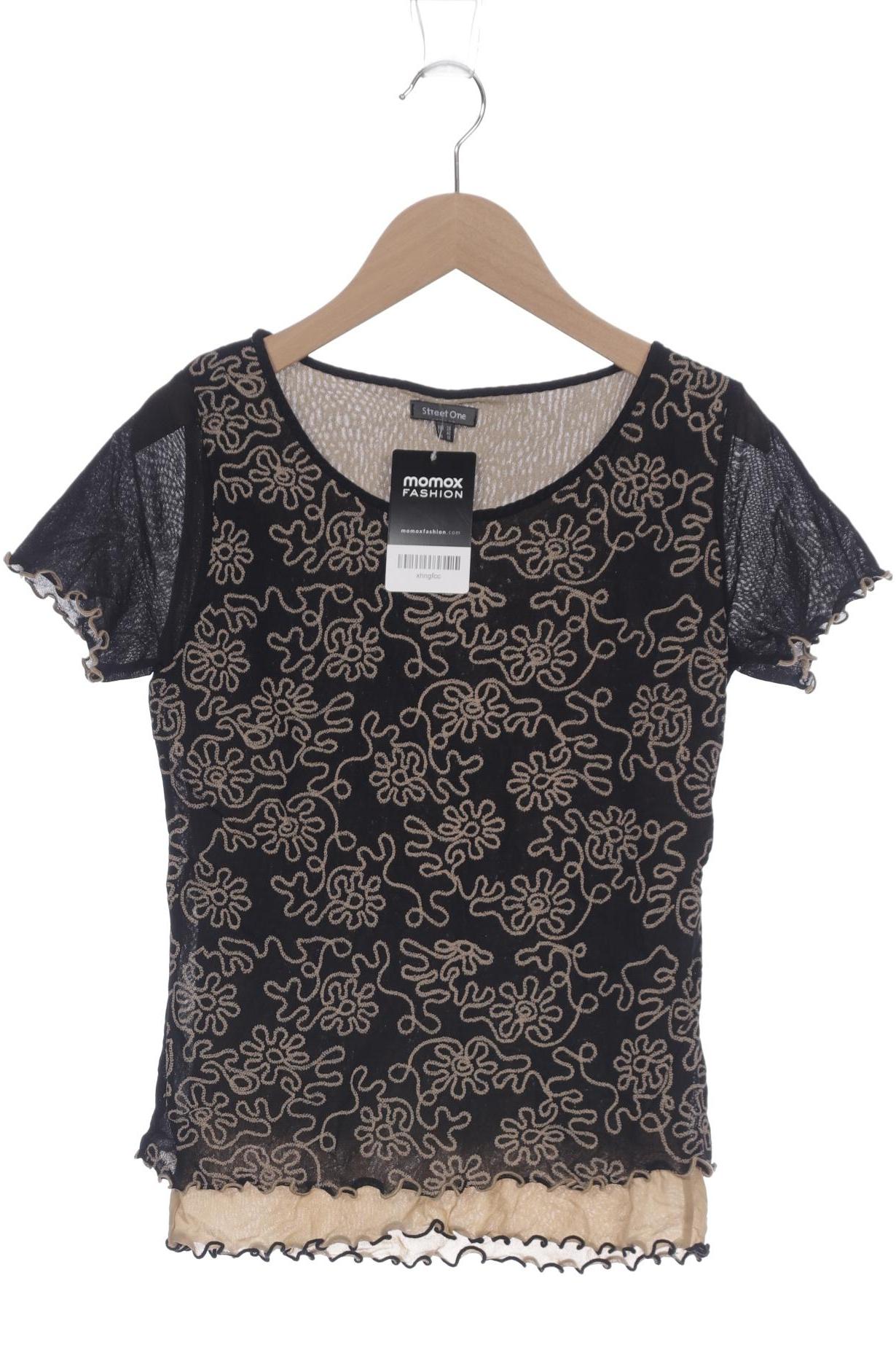 

Street One Damen T-Shirt, schwarz, Gr. 38