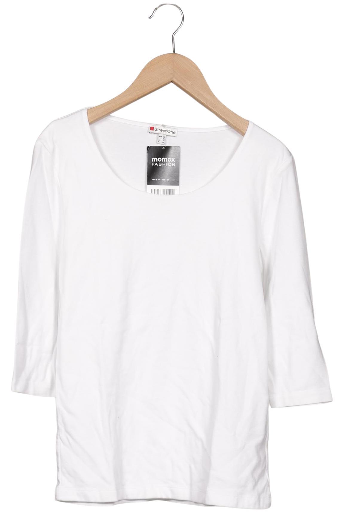 

Street One Damen Langarmshirt, weiß, Gr. 38