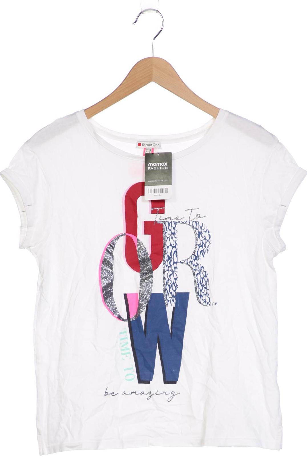 

Street One Damen T-Shirt, weiß, Gr. 38