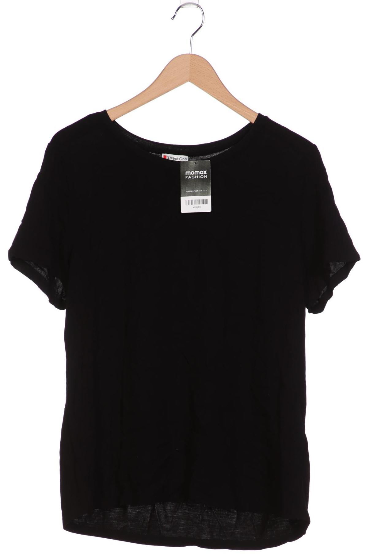 

Street One Damen T-Shirt, schwarz, Gr. 42