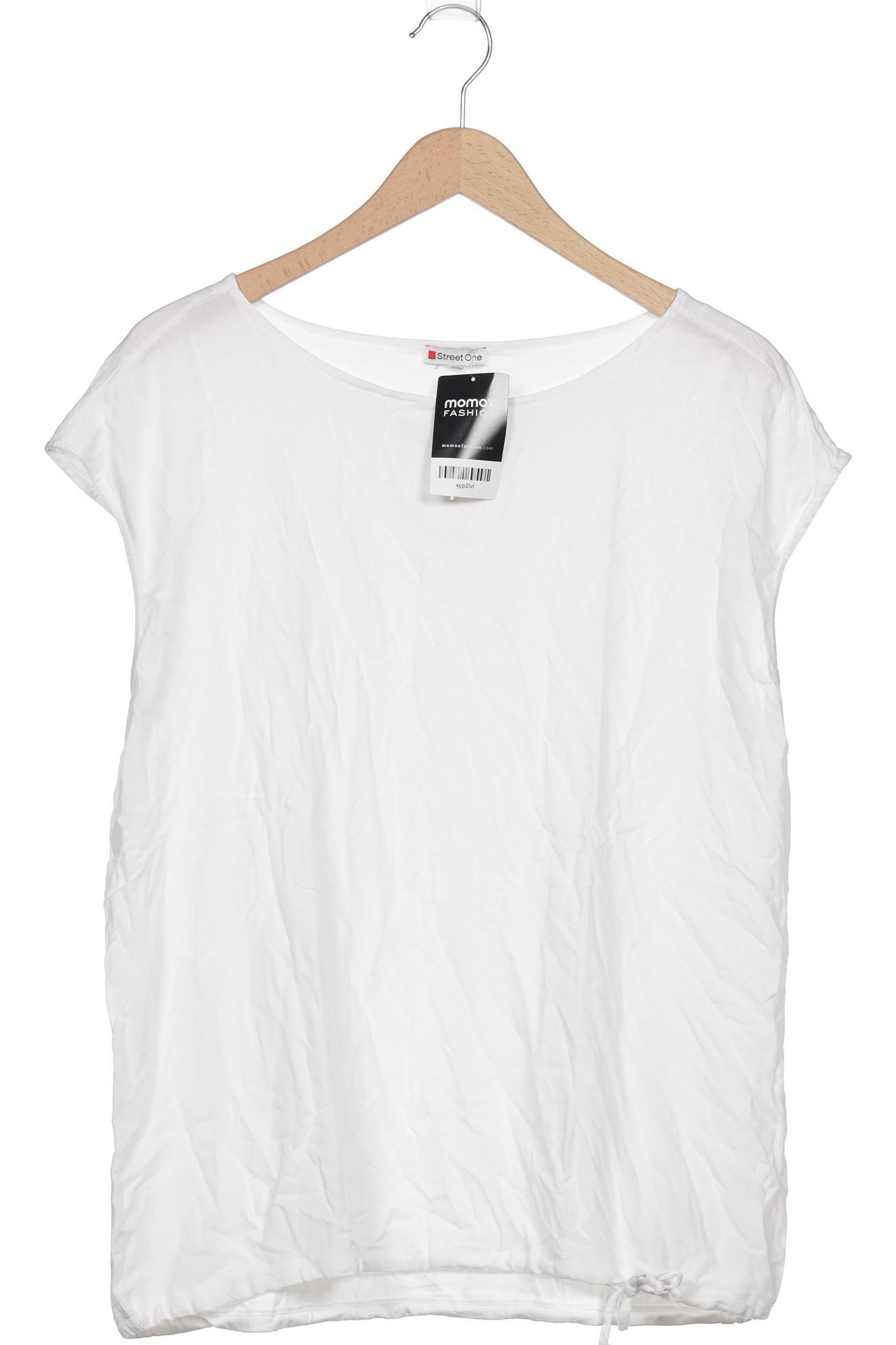 

Street One Damen T-Shirt, weiß, Gr. 48