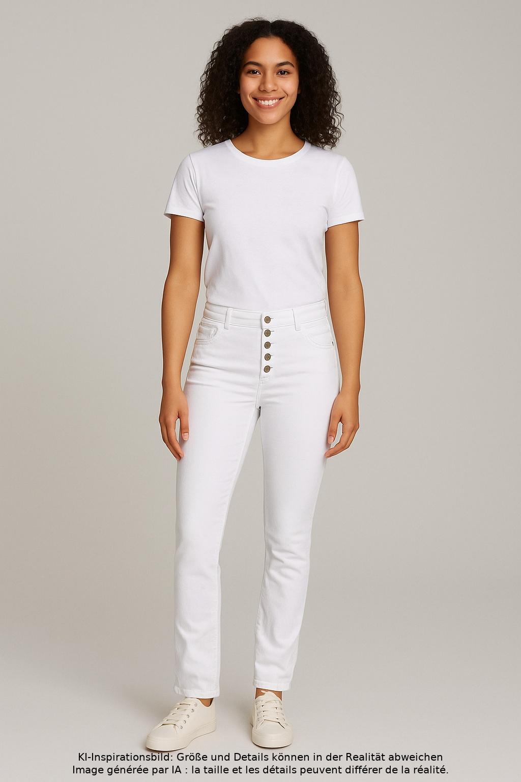 

Street One Damen Jeans, weiß, Gr. 29