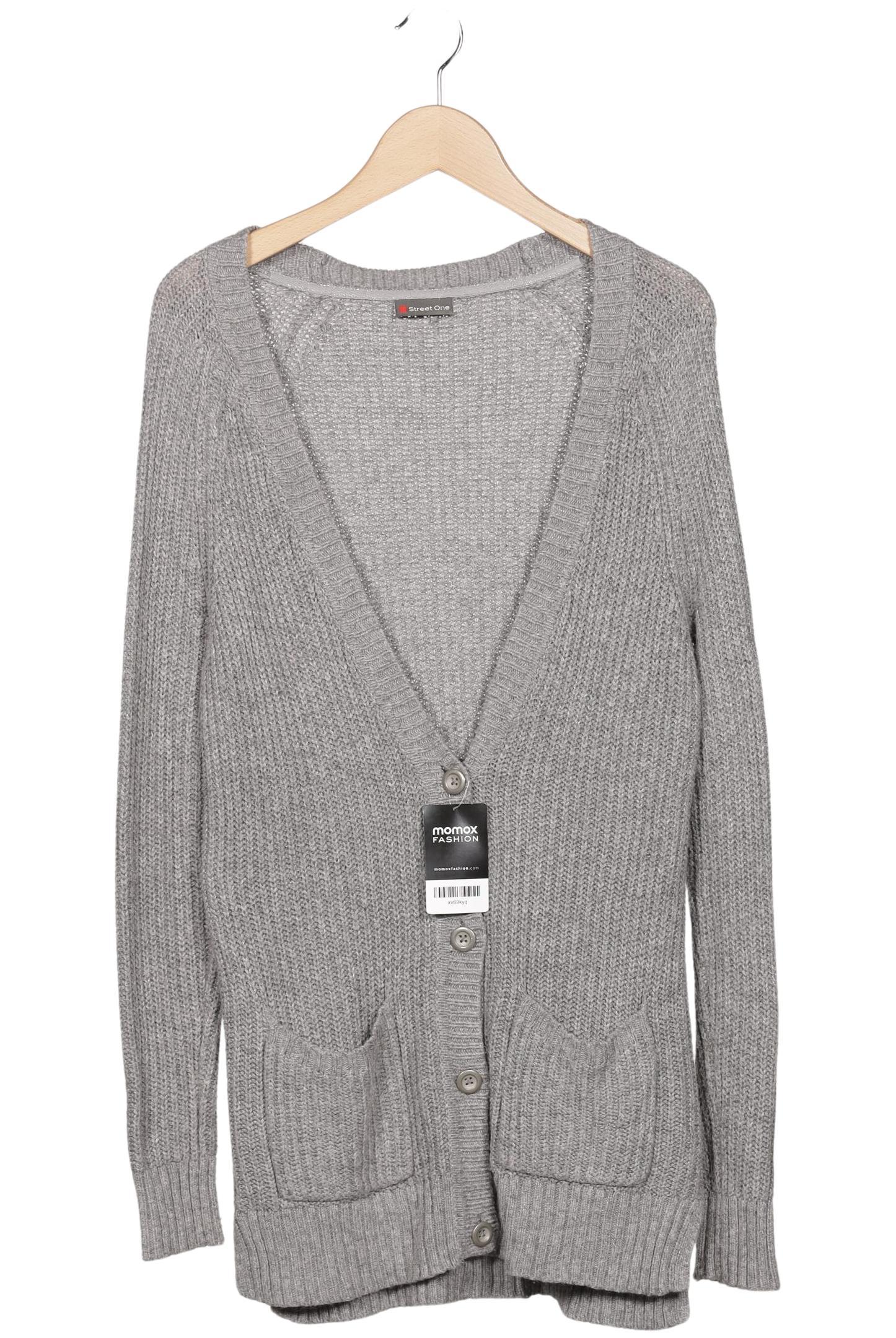 

Street One Damen Strickjacke, grau, Gr. 36