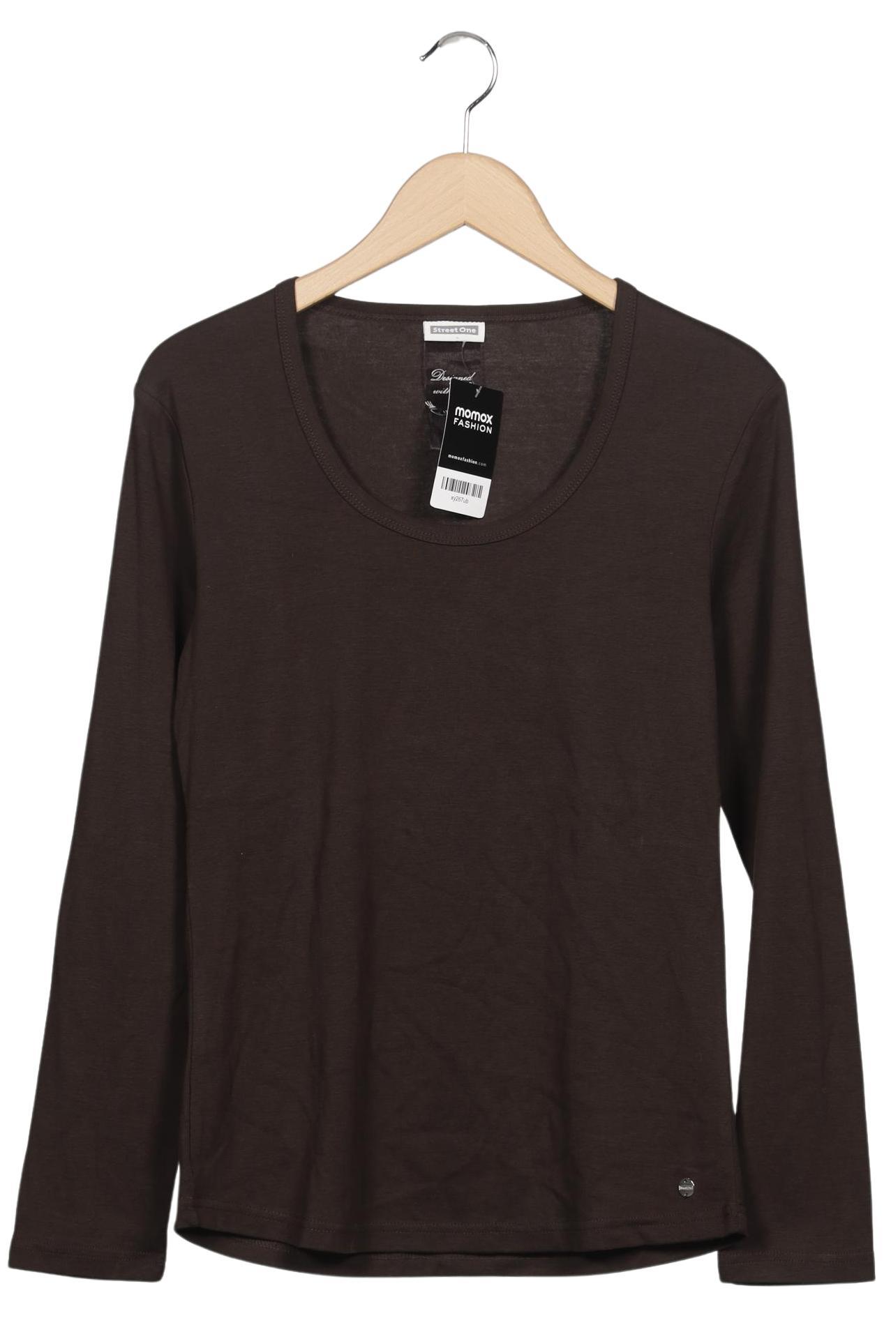 

Street One Damen Langarmshirt, braun, Gr. 42