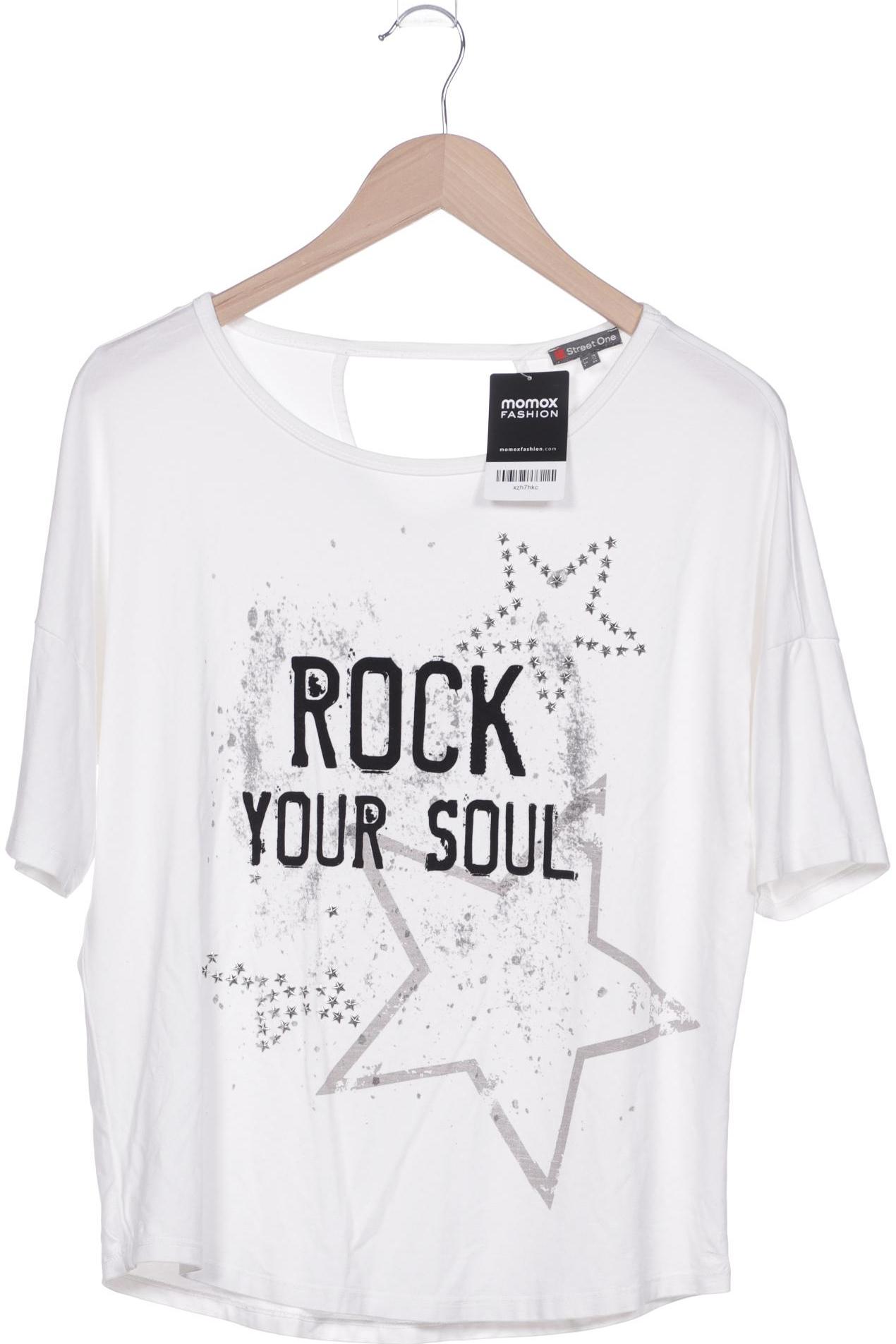 

Street One Damen T-Shirt, weiß, Gr. 38