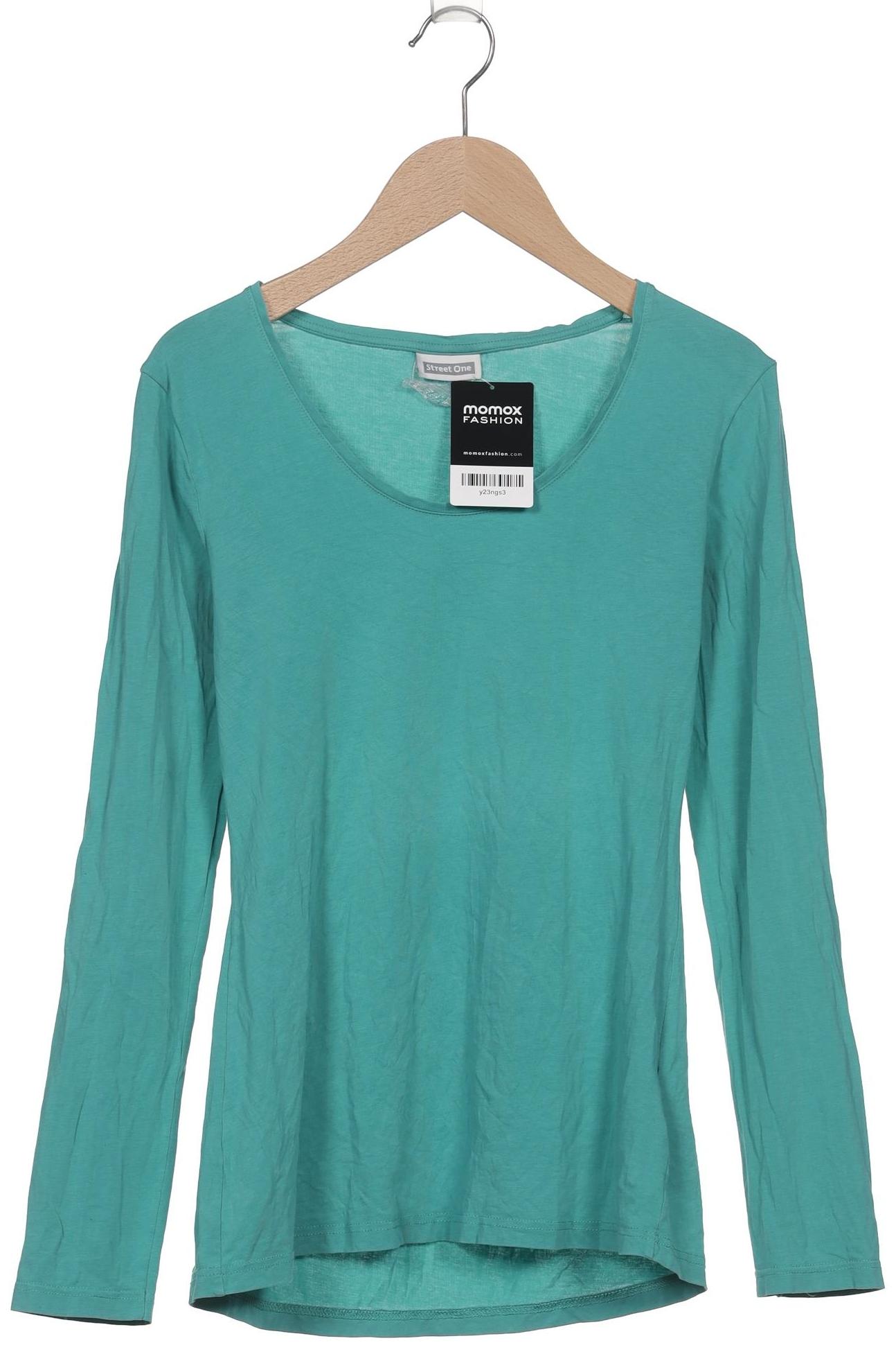 

Street One Damen Langarmshirt, türkis, Gr. 38