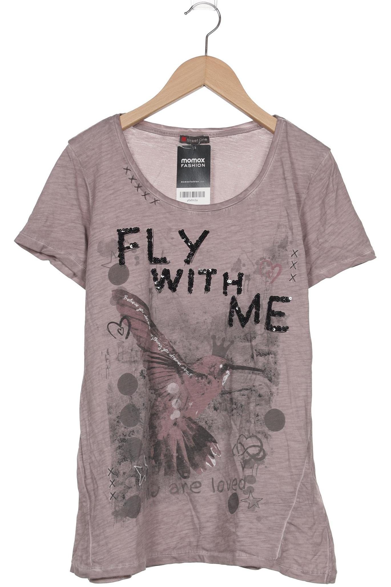 

Street One Damen T-Shirt, flieder, Gr. 38