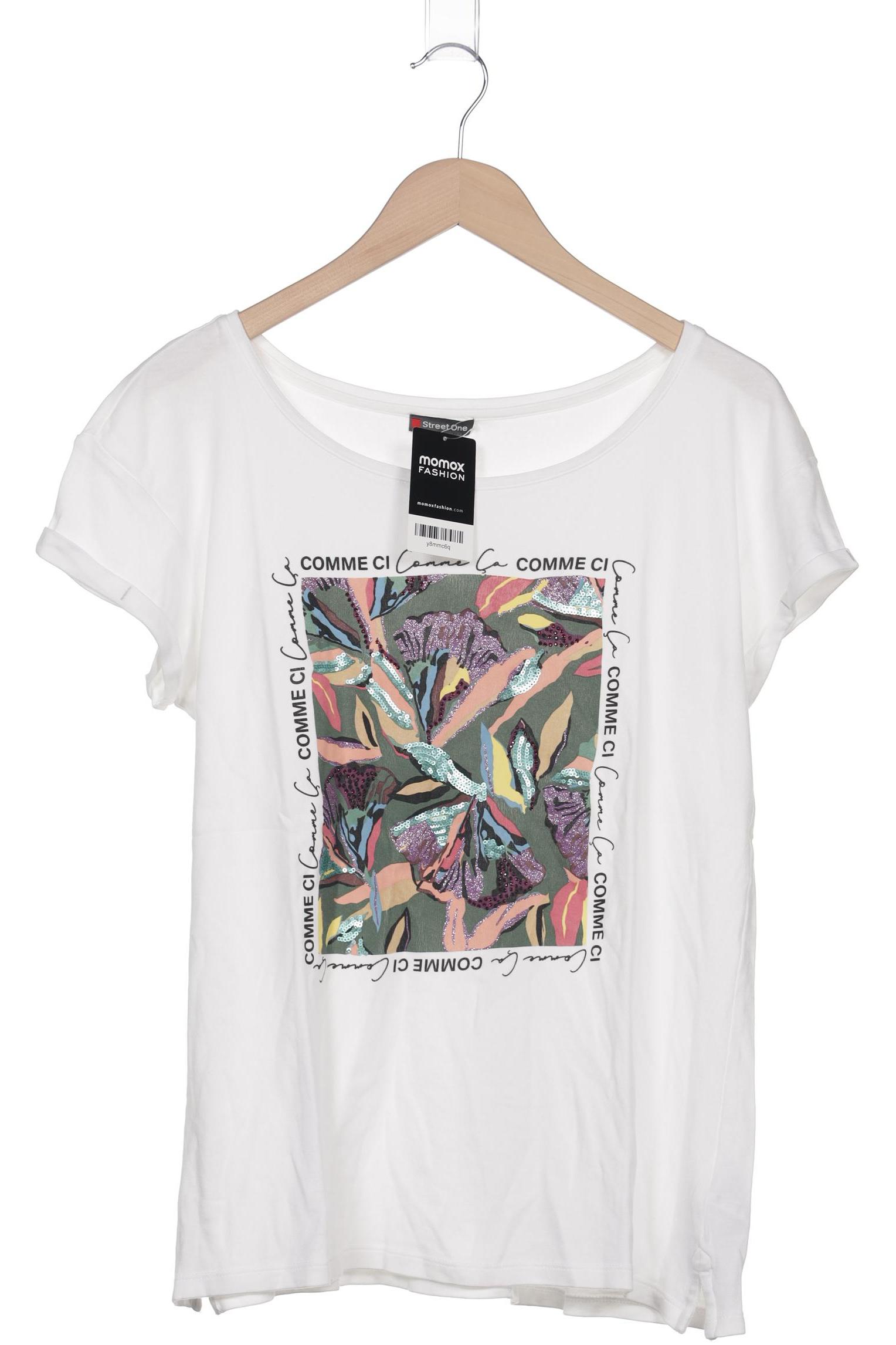 

Street One Damen T-Shirt, weiß, Gr. 40