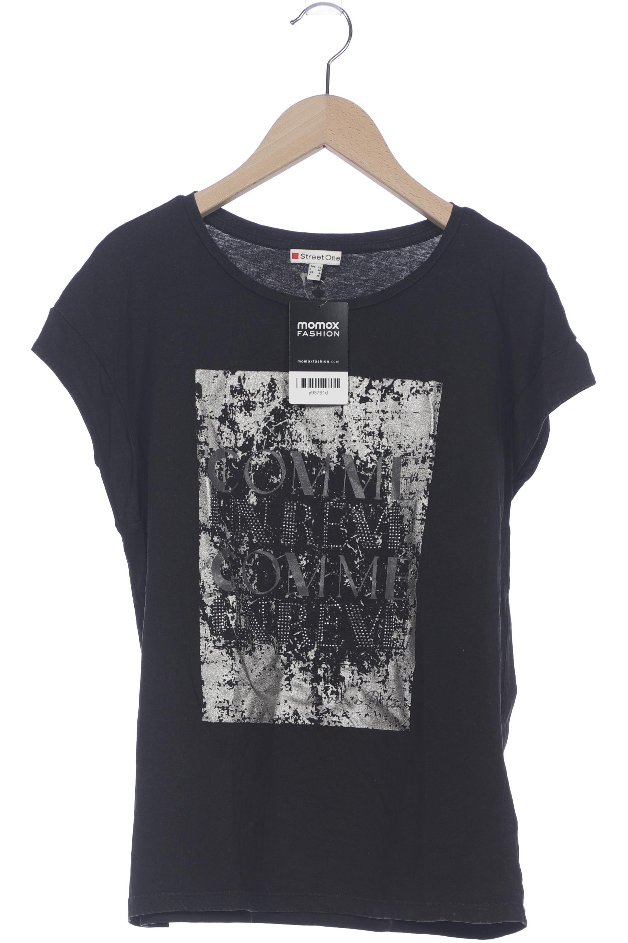 

Street One Damen T-Shirt, schwarz, Gr. 34