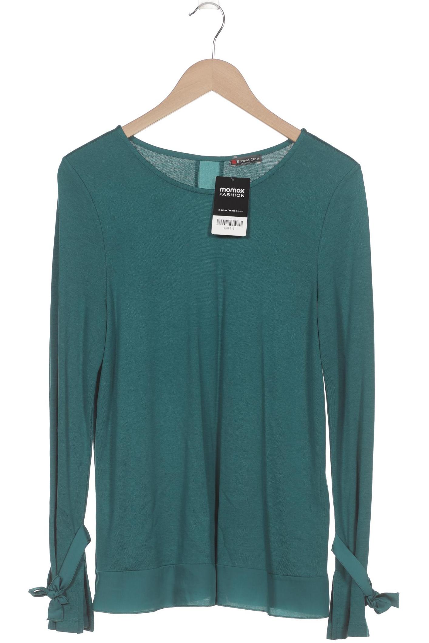 

Street One Damen Langarmshirt, türkis, Gr. 38