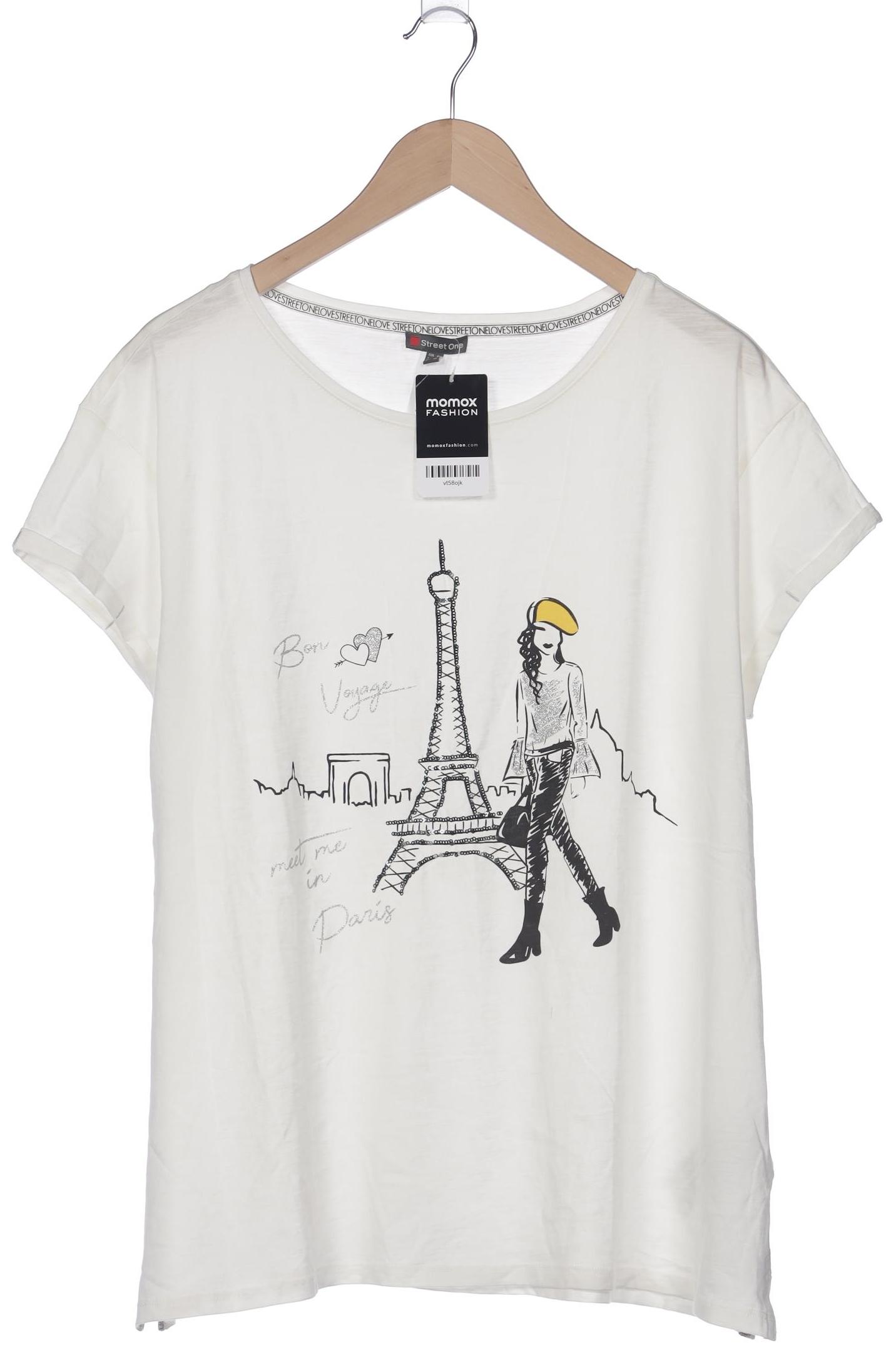

Street One Damen T-Shirt, weiß, Gr. 46
