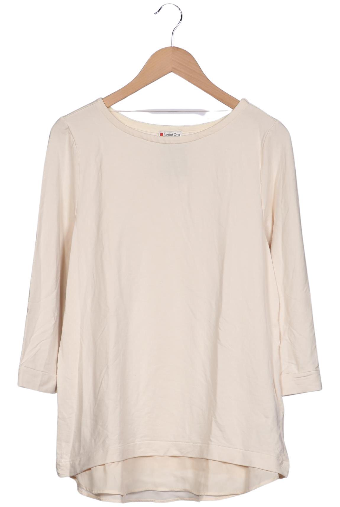 

Street One Damen Langarmshirt, cremeweiß, Gr. 42