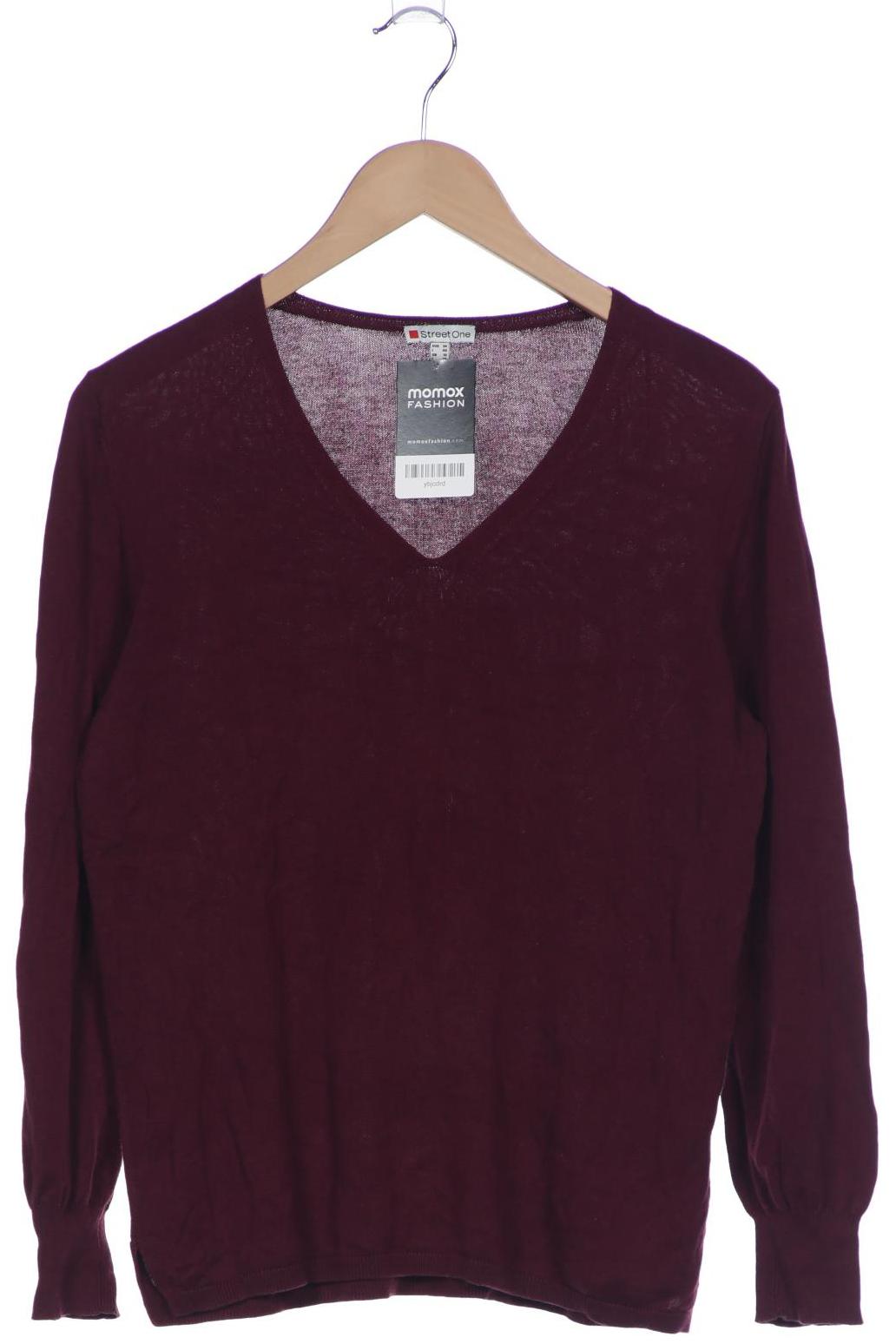

Street One Damen Langarmshirt, bordeaux, Gr. 36
