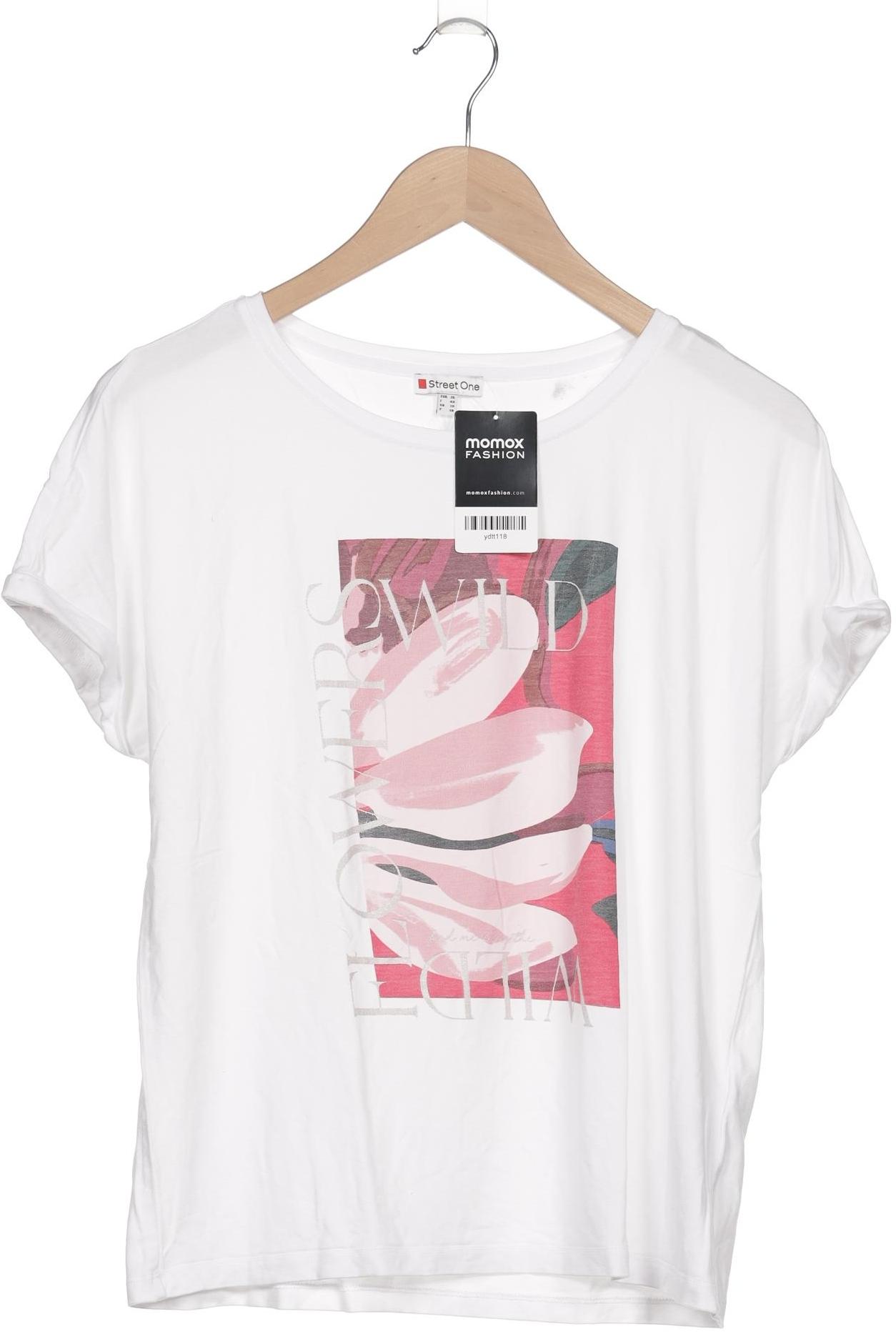 

Street One Damen T-Shirt, weiß, Gr. 36