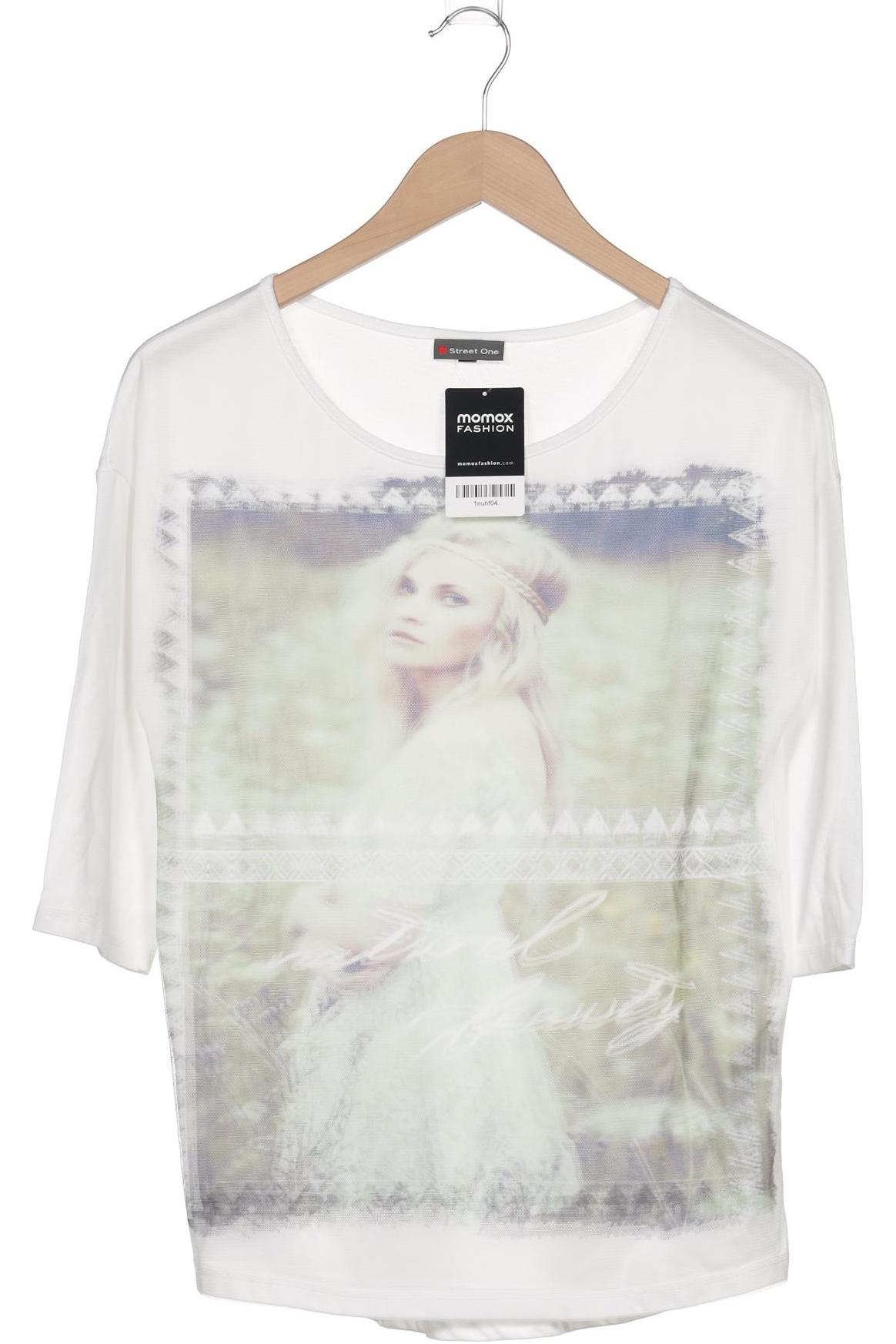 

Street One Damen Langarmshirt, weiß, Gr. 36